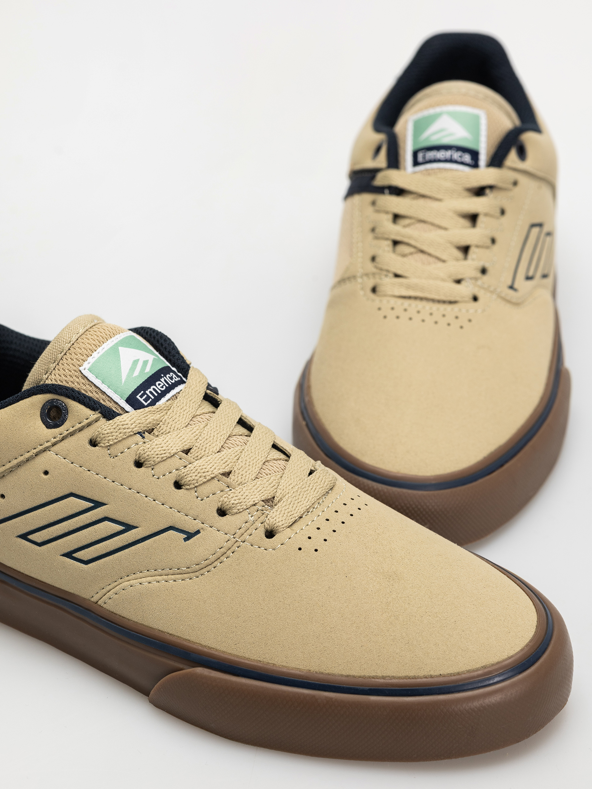 Pantofi Emerica The Low Vulc (tan/blue/green)