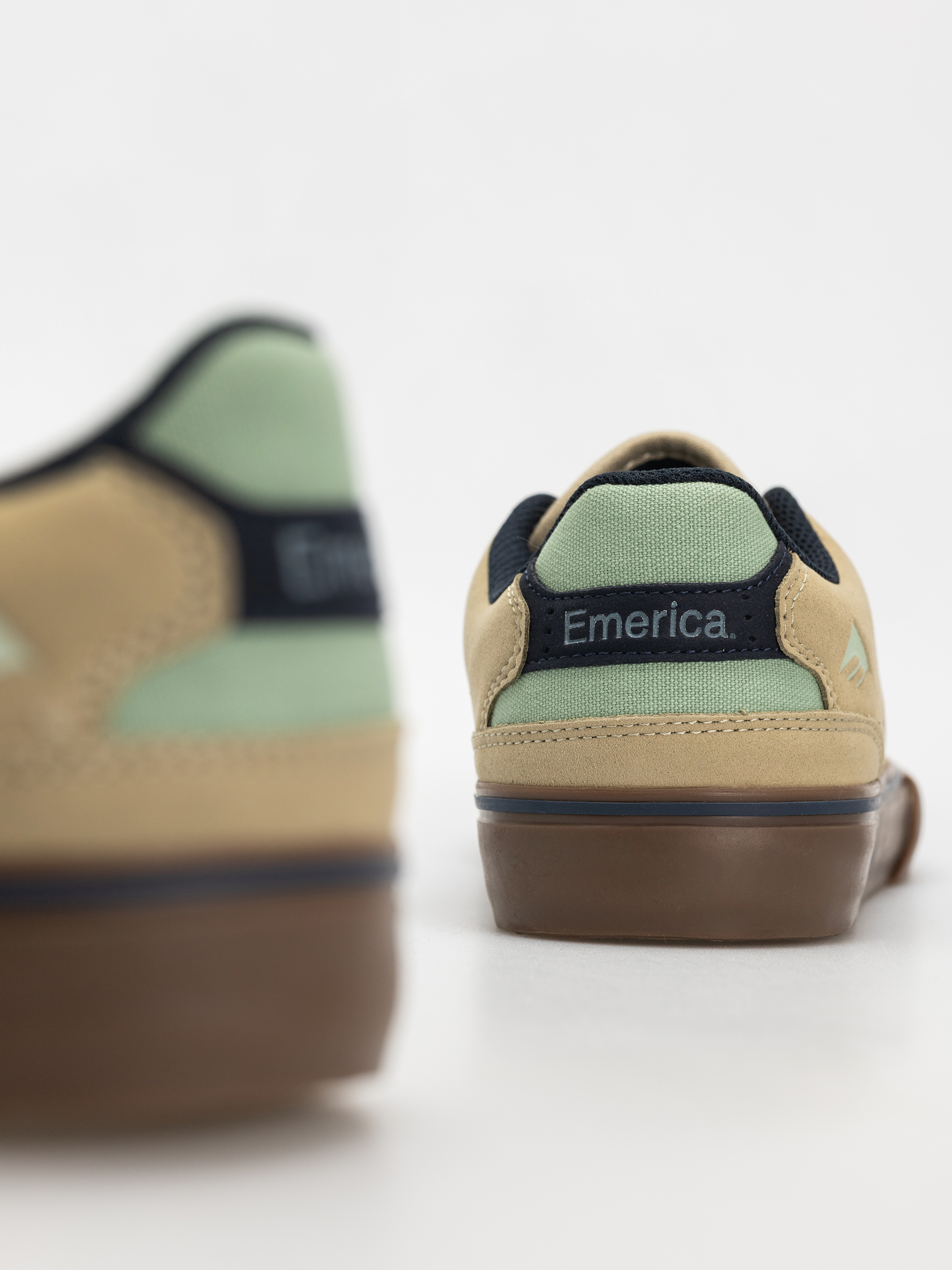 Pantofi Emerica The Low Vulc (tan/blue/green)