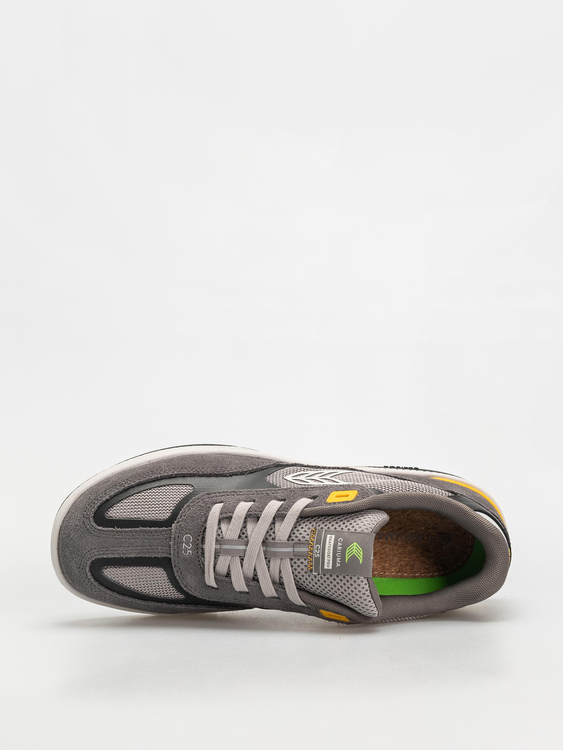 Pantofi Cariuma Skategoat C25 Pro (charcoal grey suede light grey mesh ice logo yellow)
