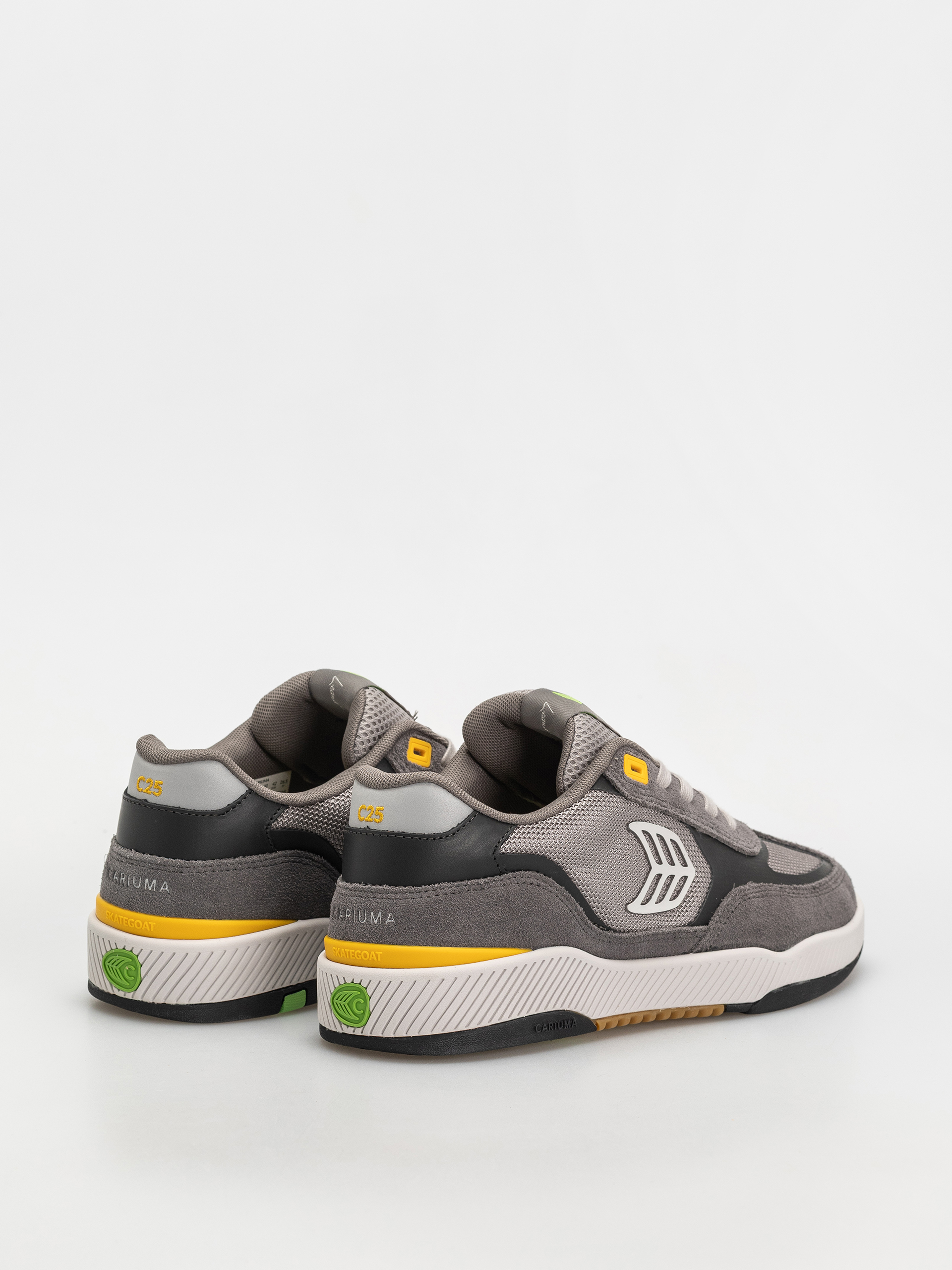 Pantofi Cariuma Skategoat C25 Pro (charcoal grey suede light grey mesh ice logo yellow)