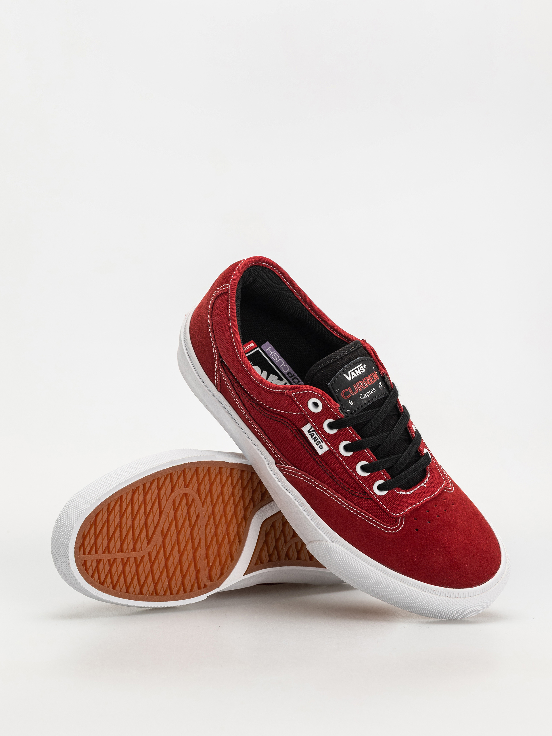 Pantofi Vans Skate Curren Caples (red/white)