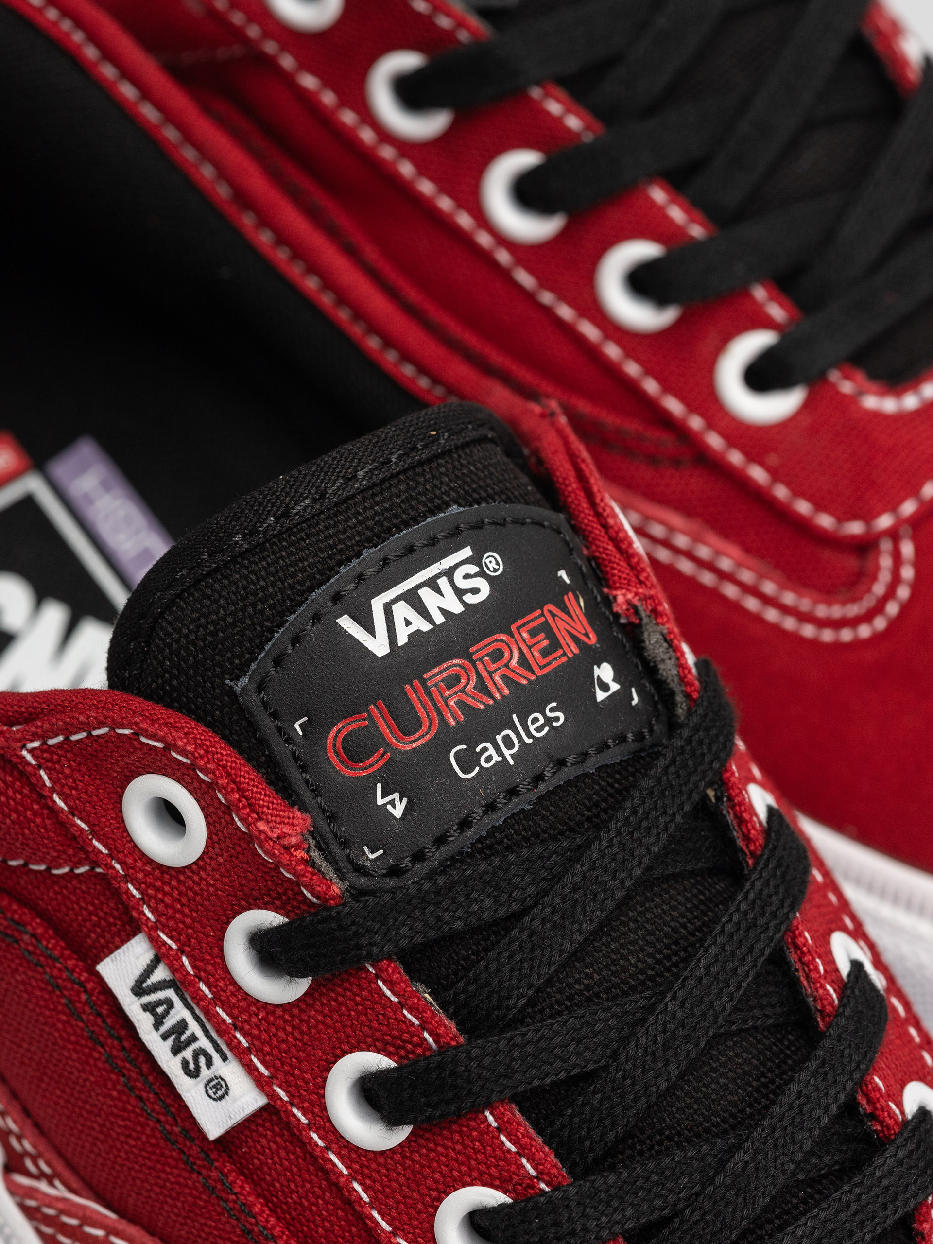 Pantofi Vans Skate Curren Caples (red/white)