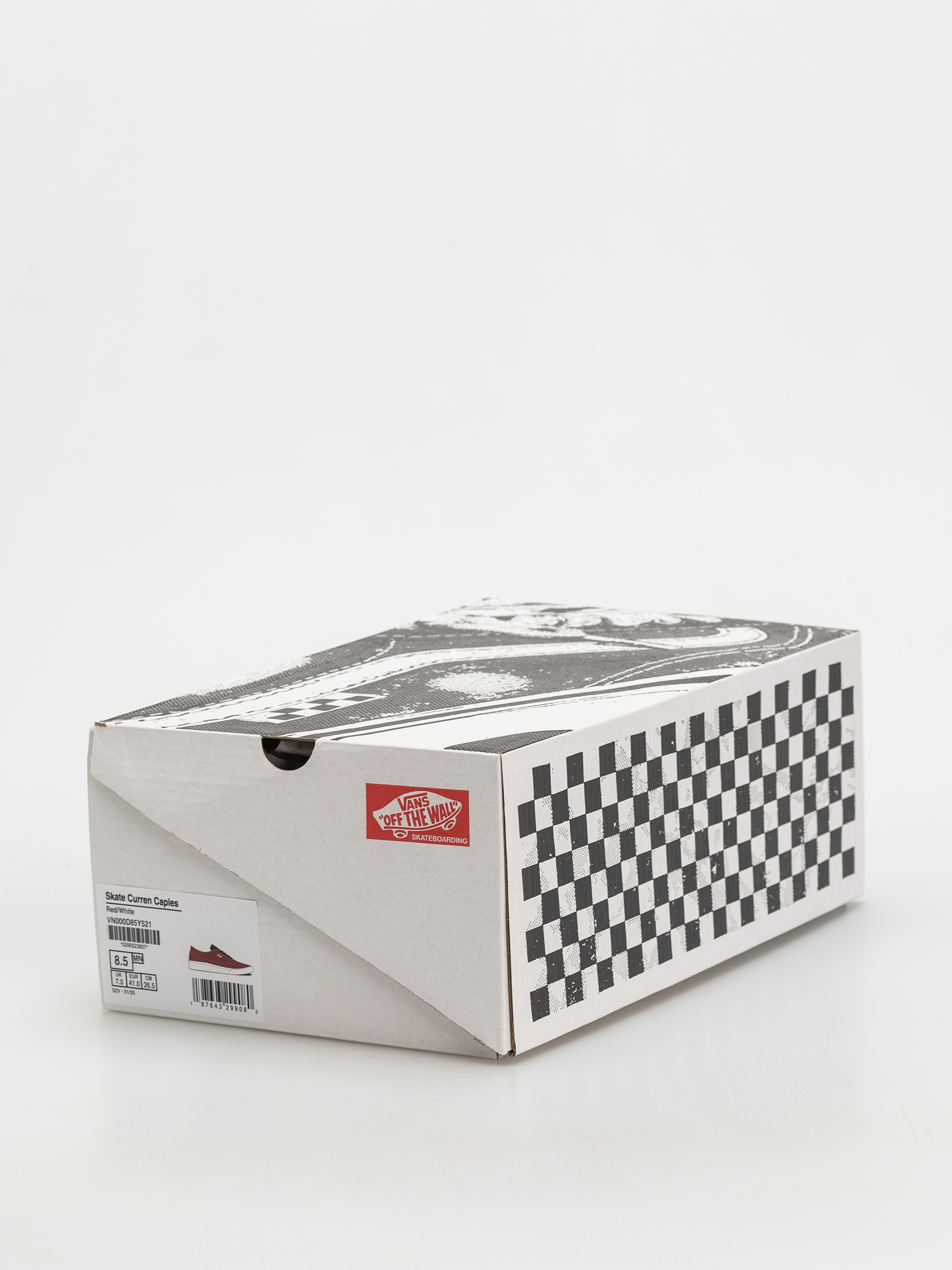 Pantofi Vans Skate Curren Caples (red/white)