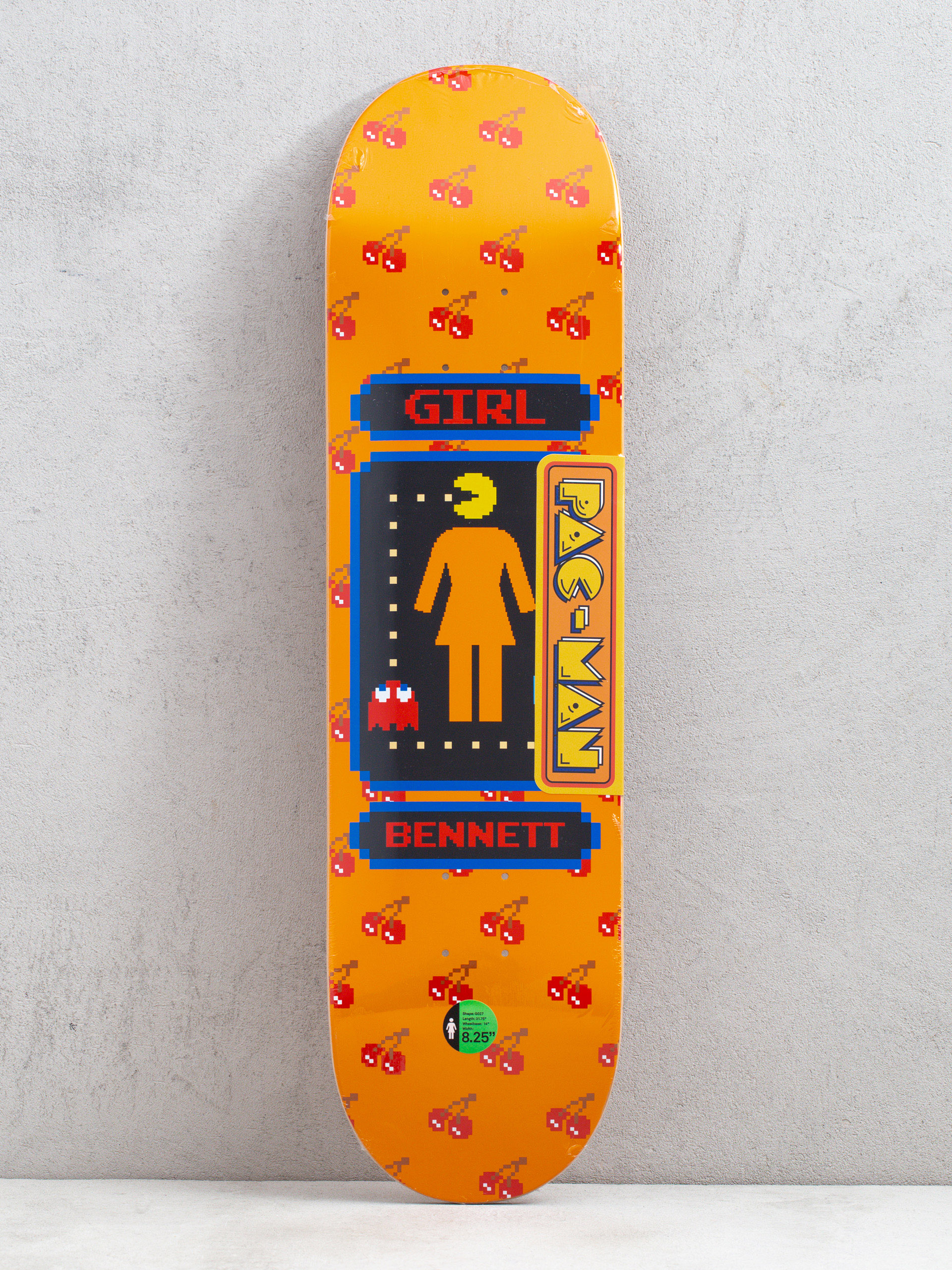 Placă Girl Skateboard Bennett Pac Man (orange)