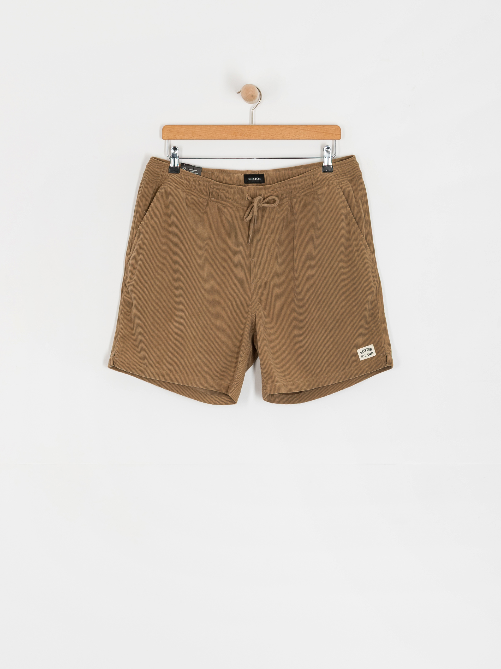 Pantaloni scurți Brixton Everyday Corduroy (khaki)