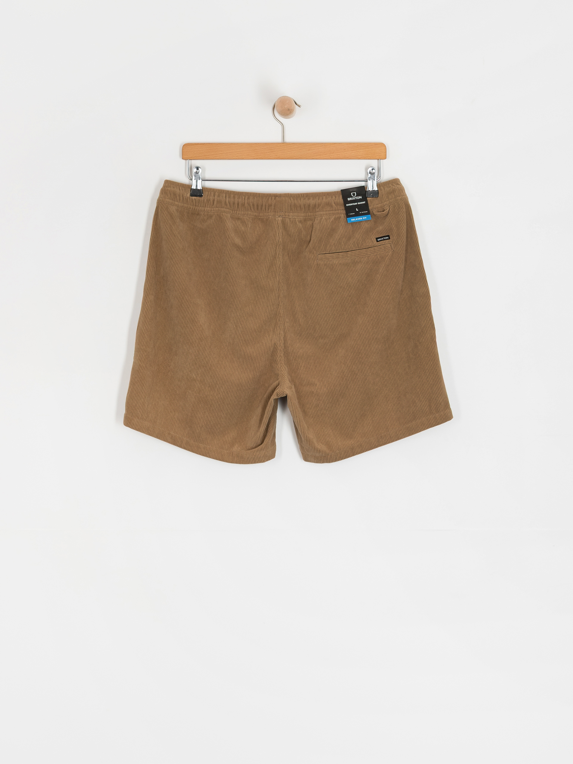 Pantaloni scurți Brixton Everyday Corduroy (khaki)