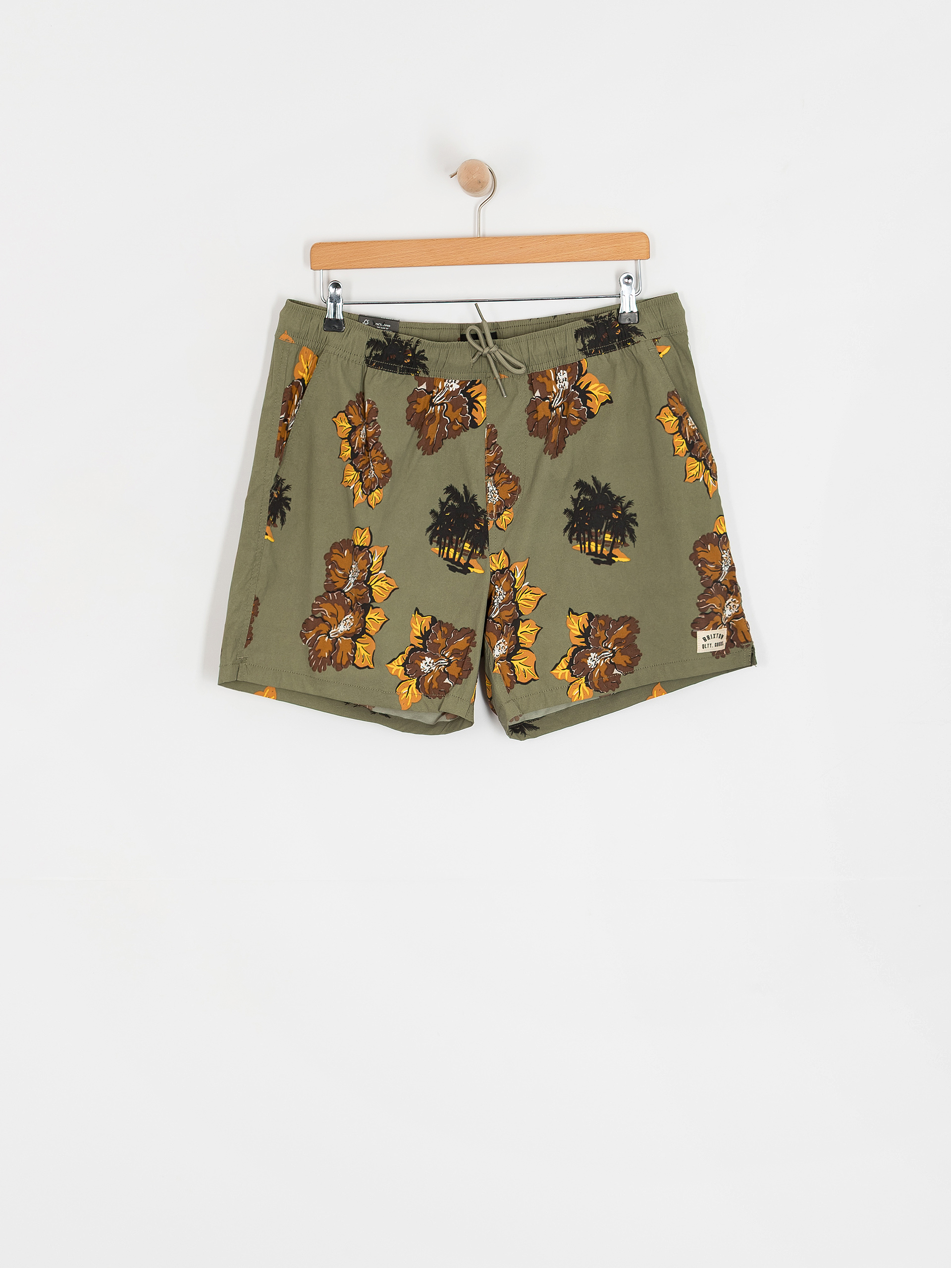 Pantaloni scurți Brixton Everyday Hybrid 5 (olive surplus floral)