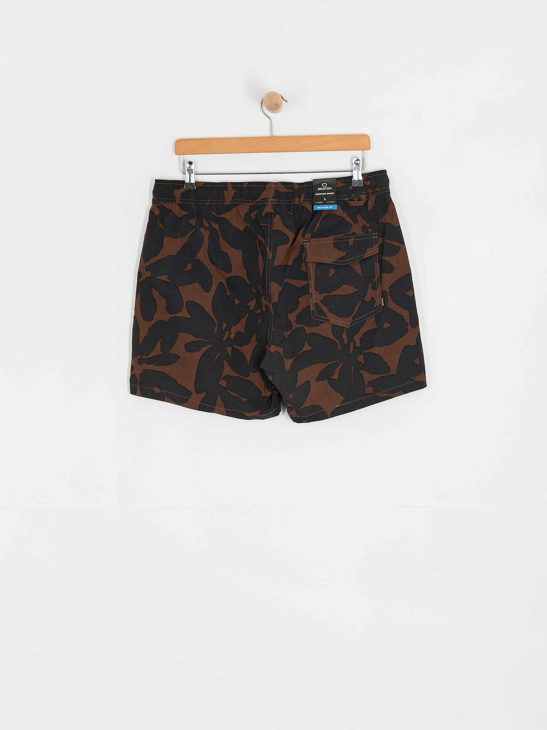 Pantaloni scurți Brixton Everyday Hybrid 5 (pinecone brown floral)