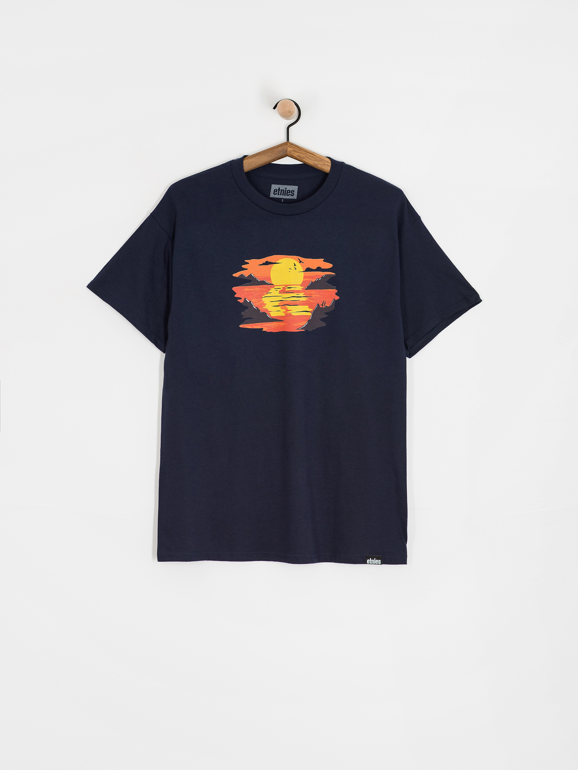 Tricou Etnies Reflection (navy/orange)