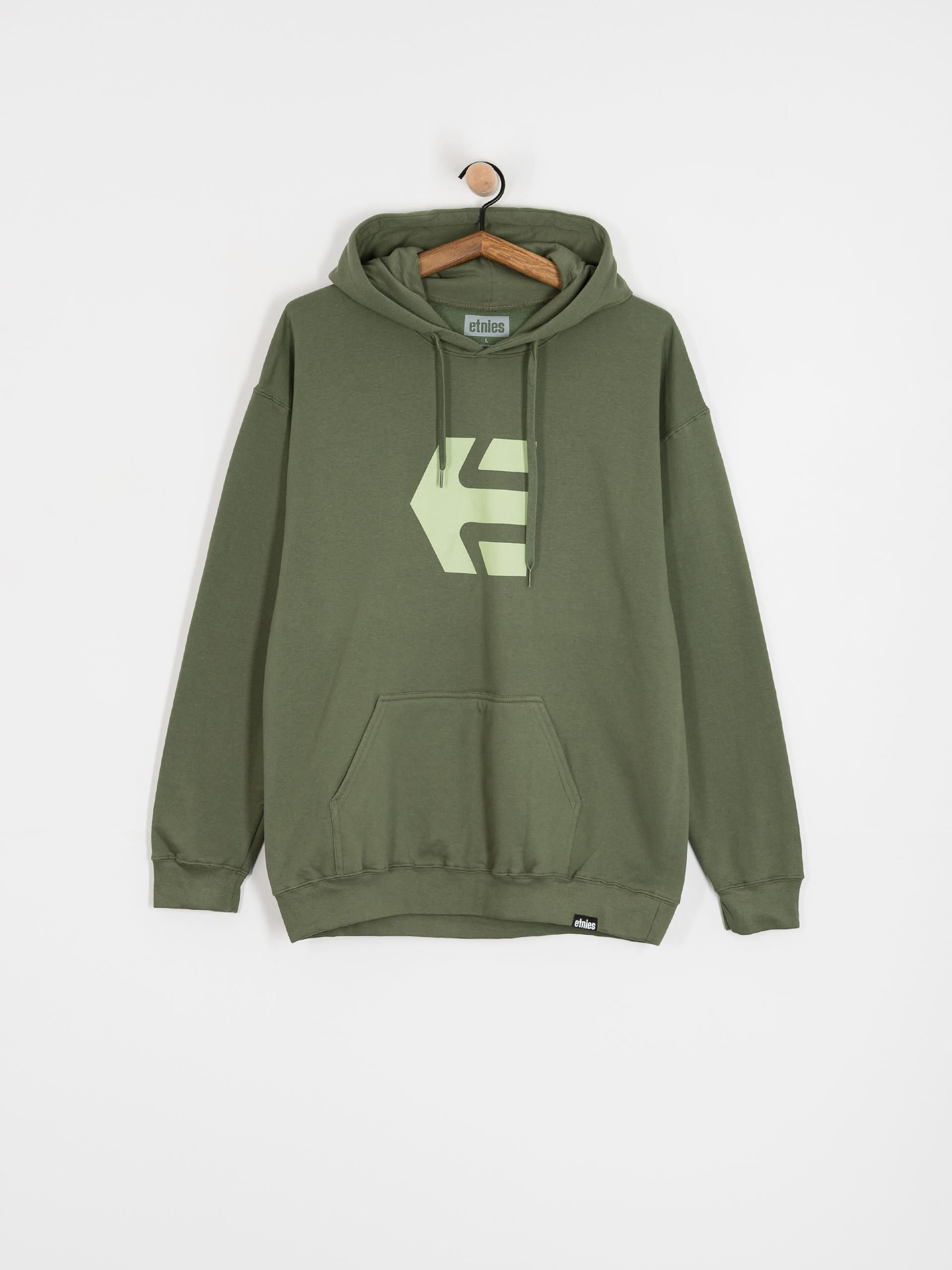 Hanorac cu glugă Etnies Classic Icon HD (olive)