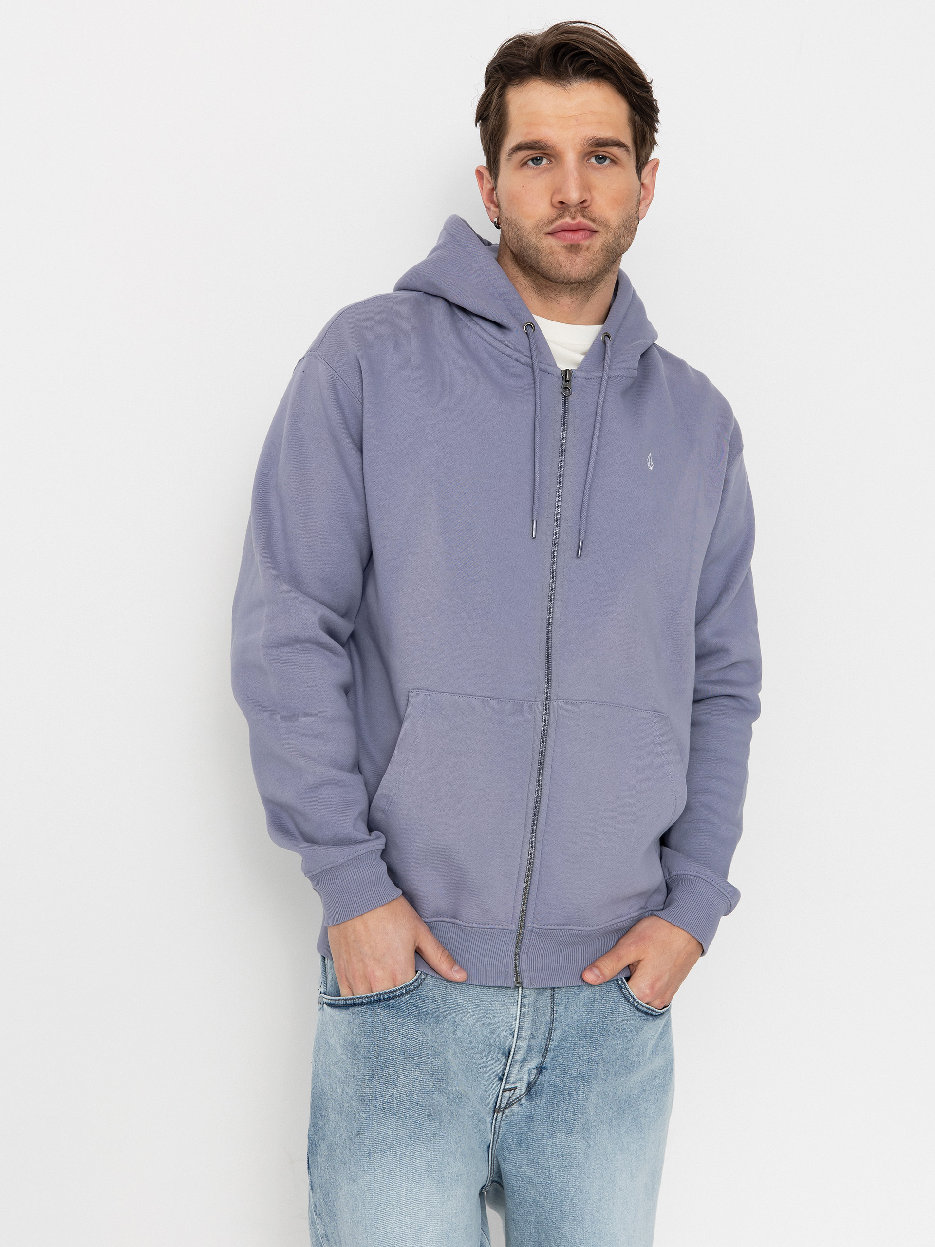 Hanorac cu glugă Volcom Single Stone ZHD (violet dust)