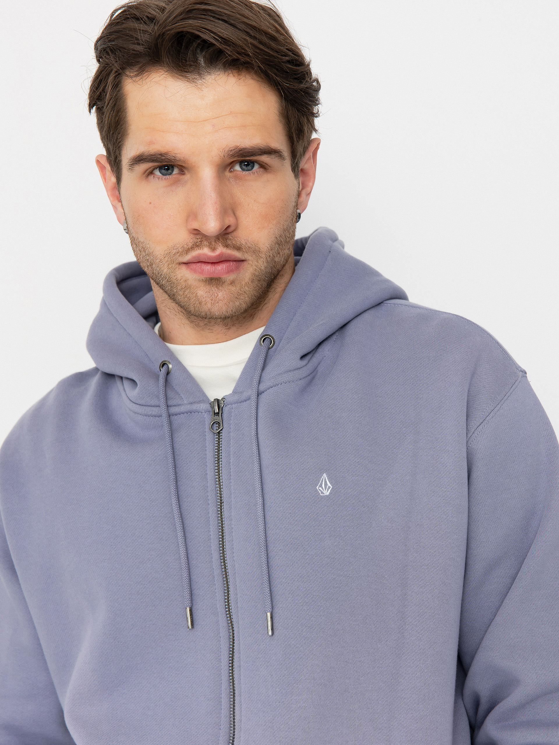 Hanorac cu glugă Volcom Single Stone ZHD (violet dust)