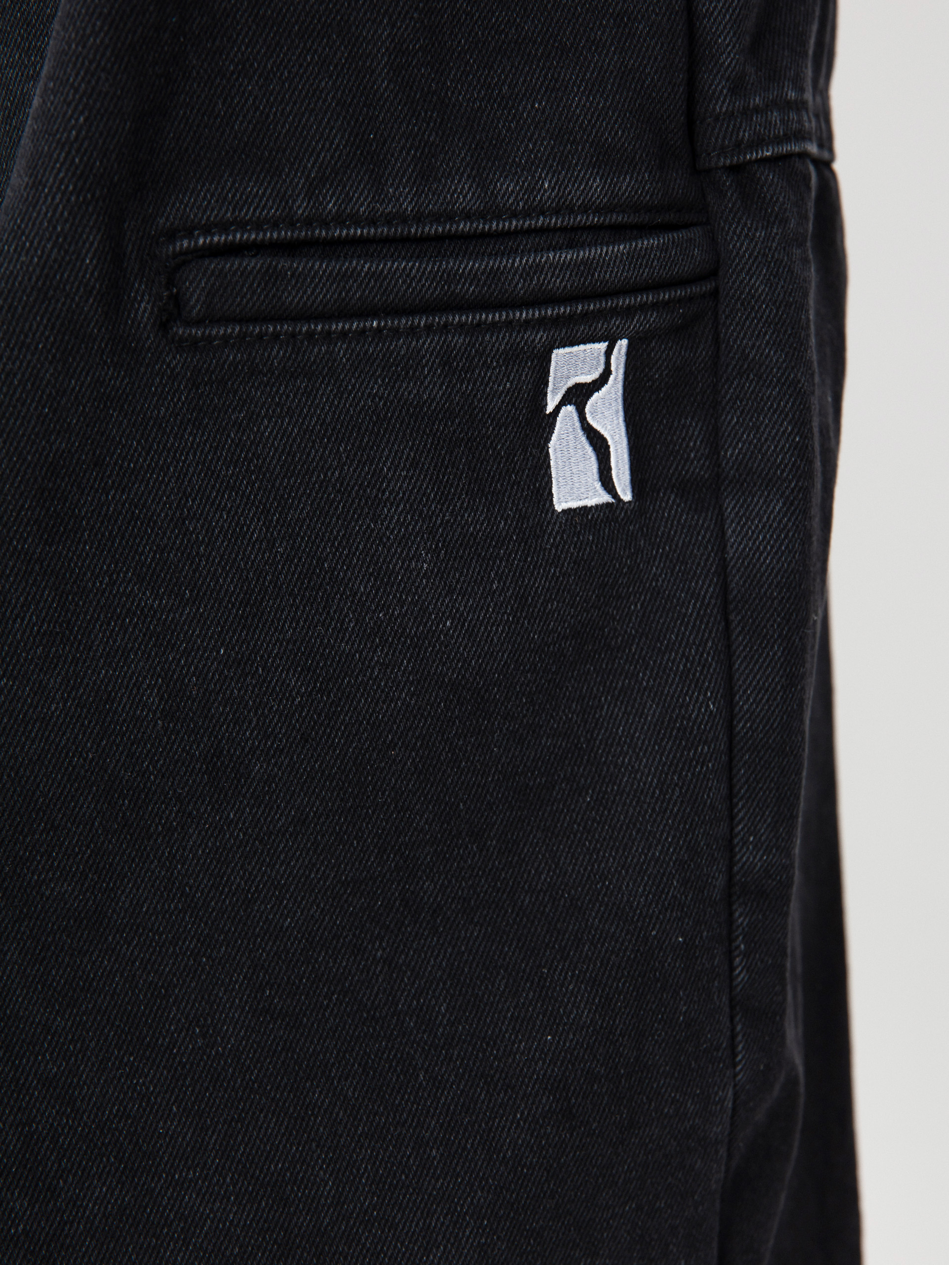 Pantaloni scurți Poetic Collective Painter (black denim)