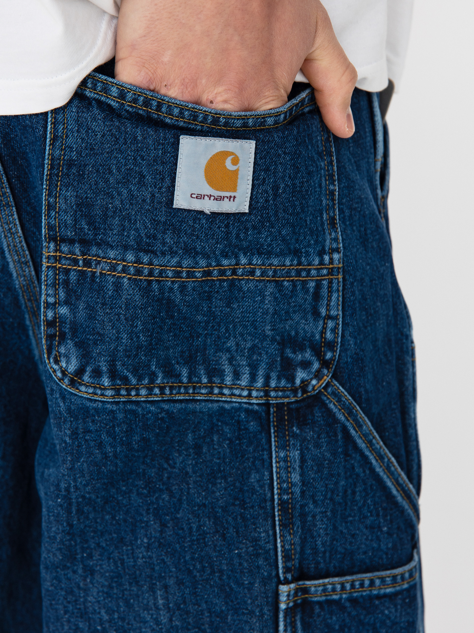 Pantaloni scurți Carhartt WIP Double Knee (blue)
