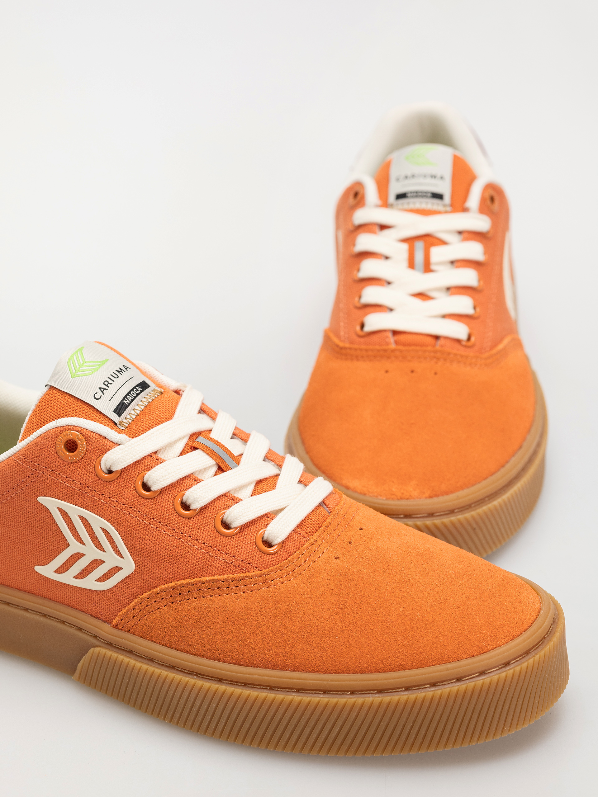 Pantofi Cariuma Naioca Pro (gum burnt orange suede and canvas ivory logo ruby wine)