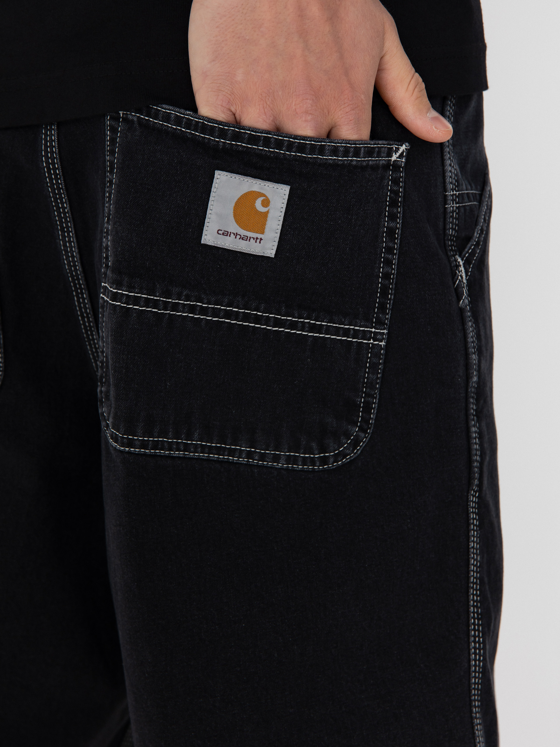 Pantaloni scurți Carhartt WIP Simple (black)