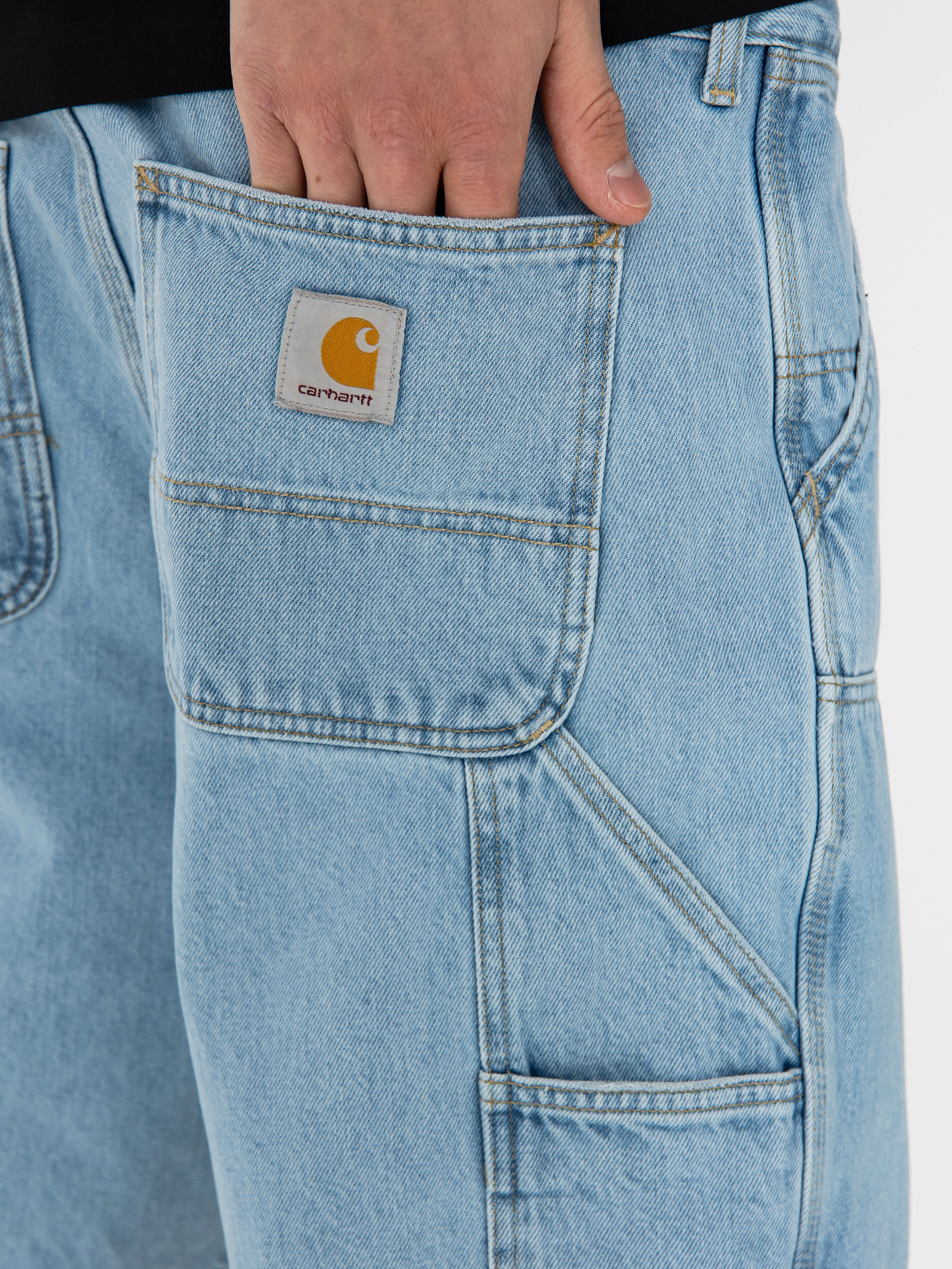 Pantaloni scurți Carhartt WIP Double Knee (blue)