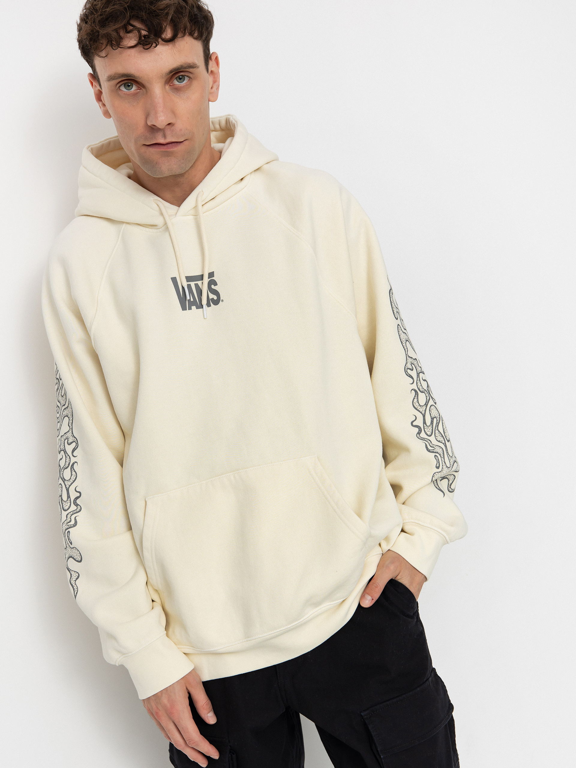 Hanorac cu glugă Vans Mte Smokey Elevations HD (egret)