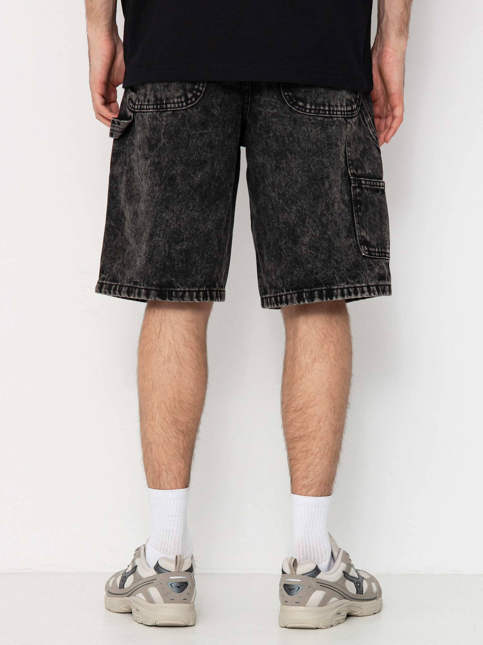 Pantaloni scurți Vans Drill Chore Loose Denim (stonewash black)