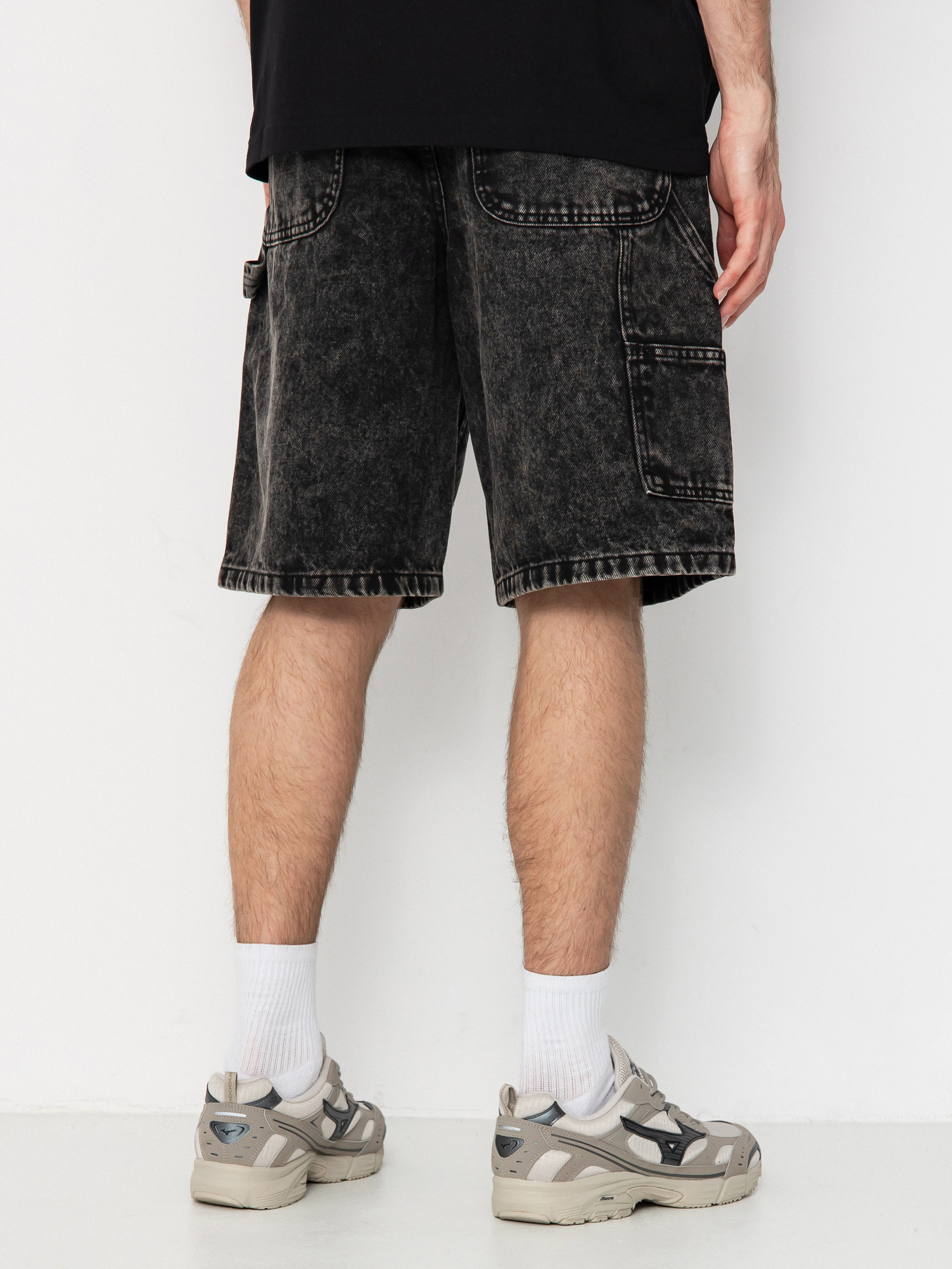 Pantaloni scurți Vans Drill Chore Loose Denim (stonewash black)