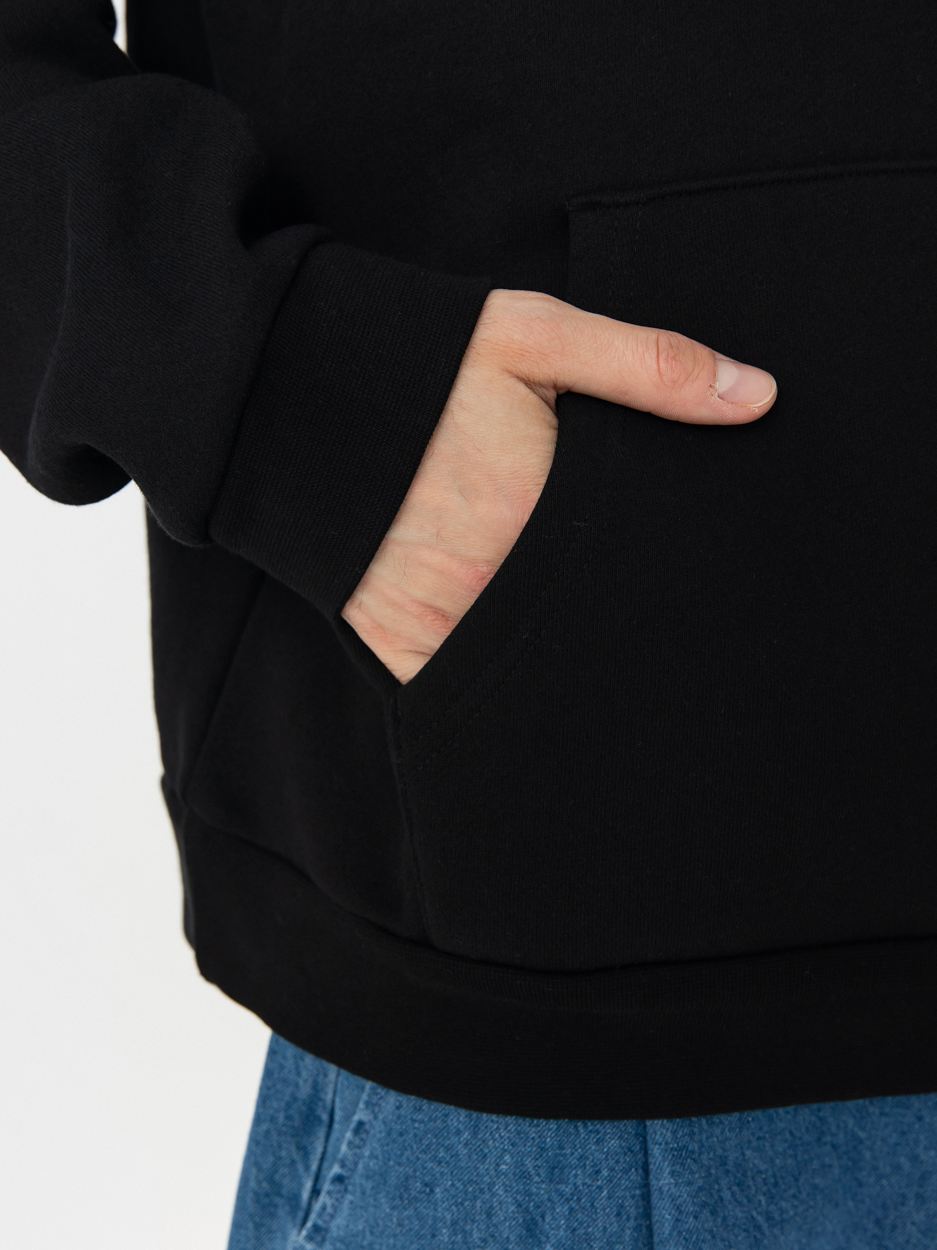 Hanorac cu glugă OBEY New Visions Extra Heavy HD (black)