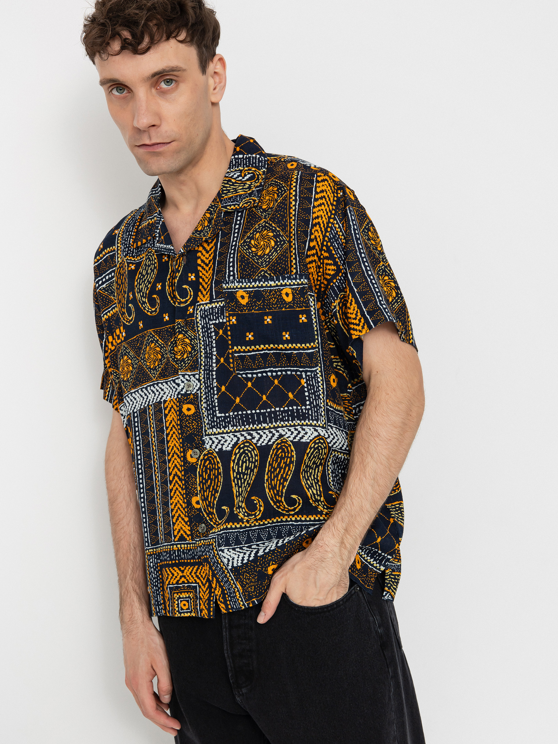 Cămașă OBEY Archie (navy multi)