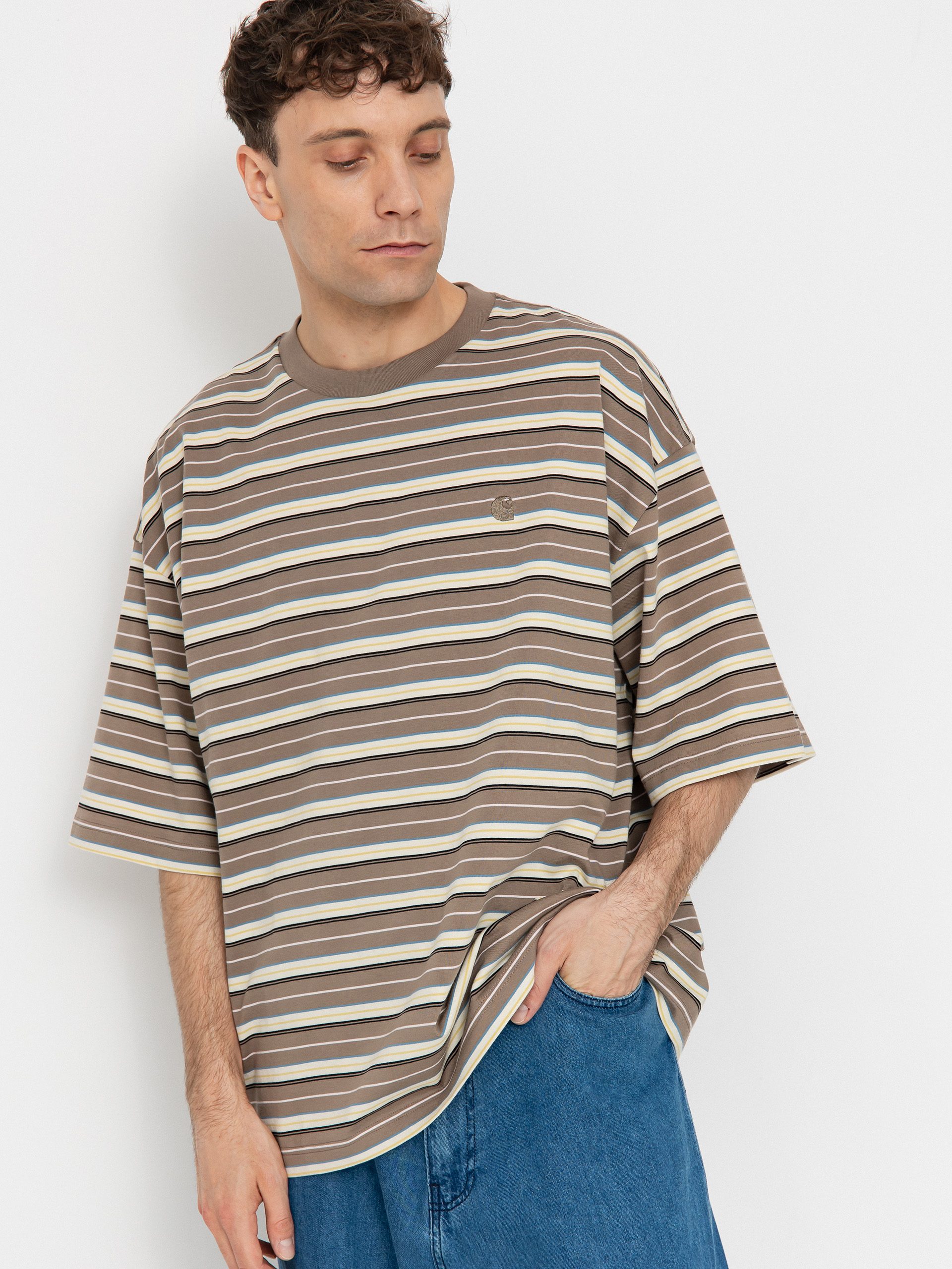Tricou Carhartt WIP Nathan (nathan stripe/branch)