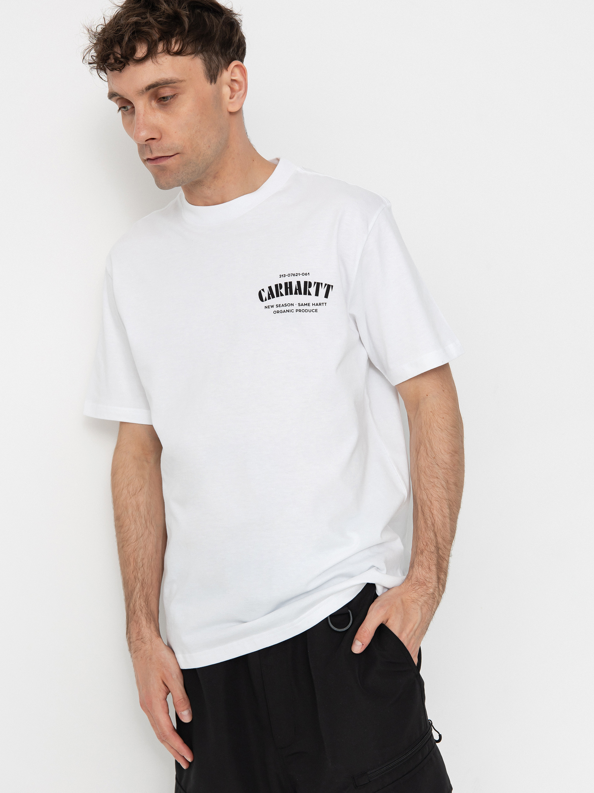 Tricou Carhartt WIP Catalogue C Logo (white)