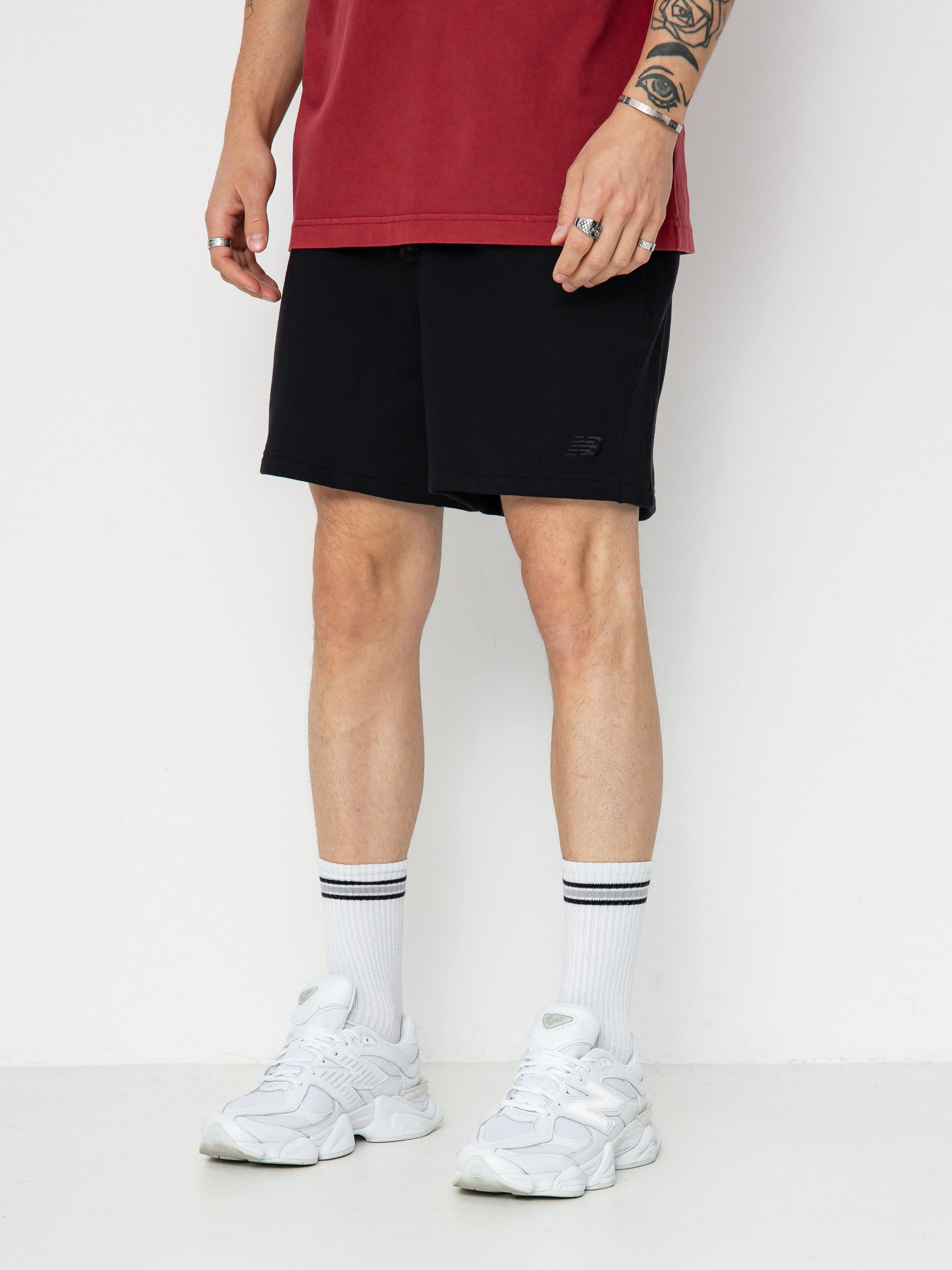 Pantaloni scurți New Balance Athletics French (black)