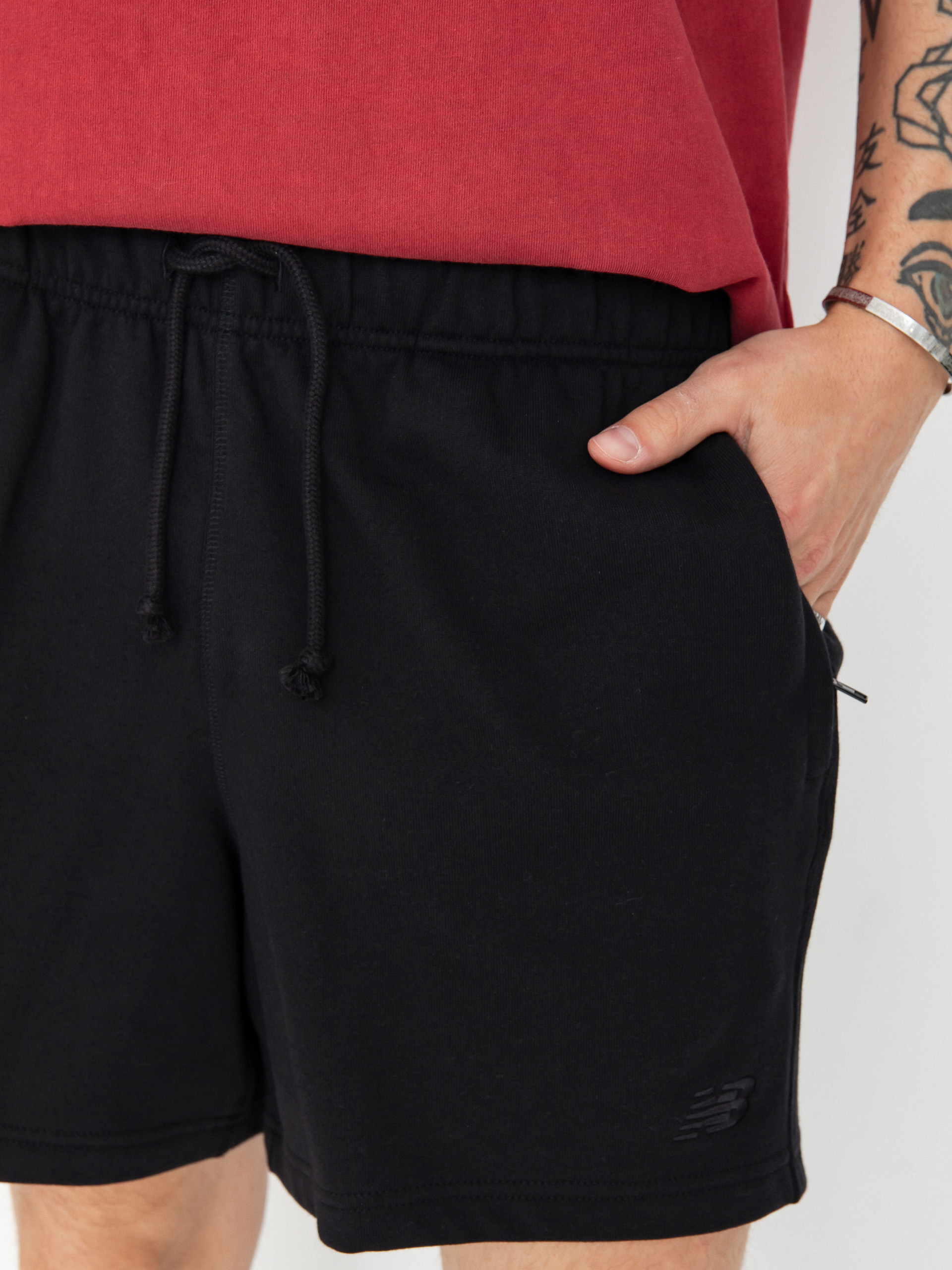 Pantaloni scurți New Balance Athletics French (black)