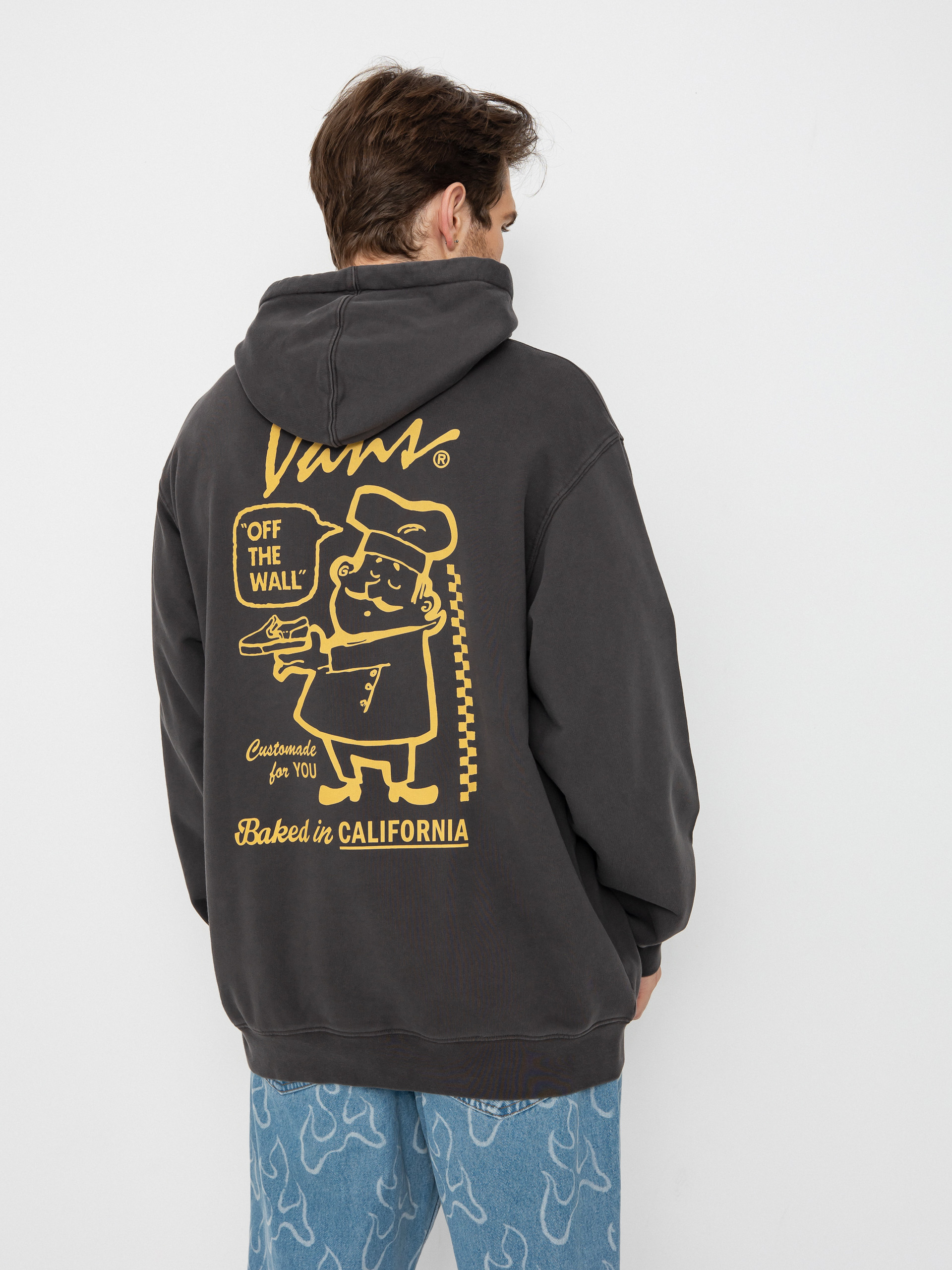 Hanorac cu glugă Vans 66 Baked In Loose Ft HD (black)