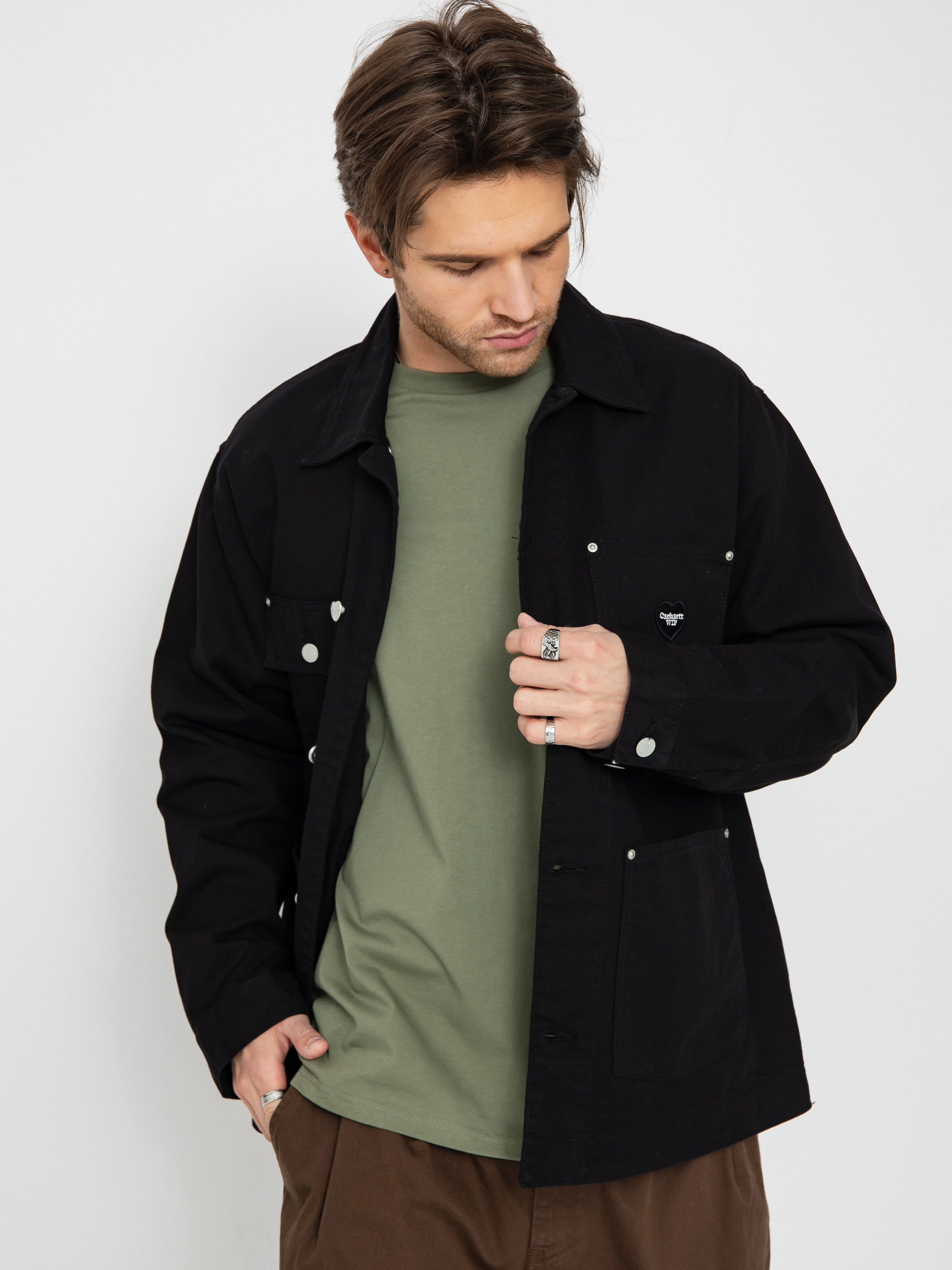 Geacă Carhartt WIP Drewe Chore Coat (black)
