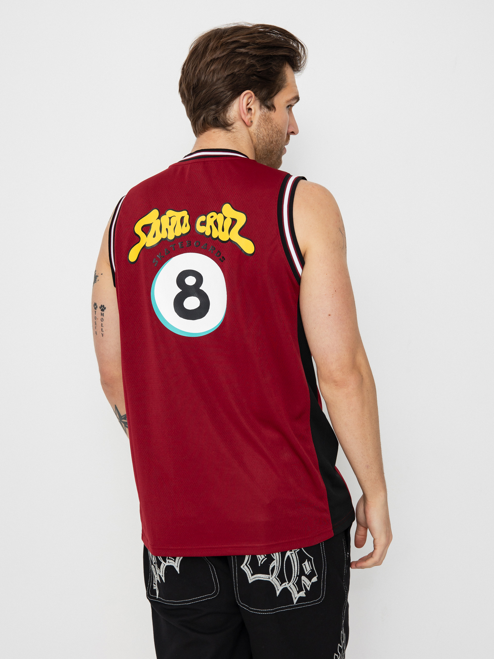 Tricou Santa Cruz Winkowski Ocho Mesh (dark rust/black)