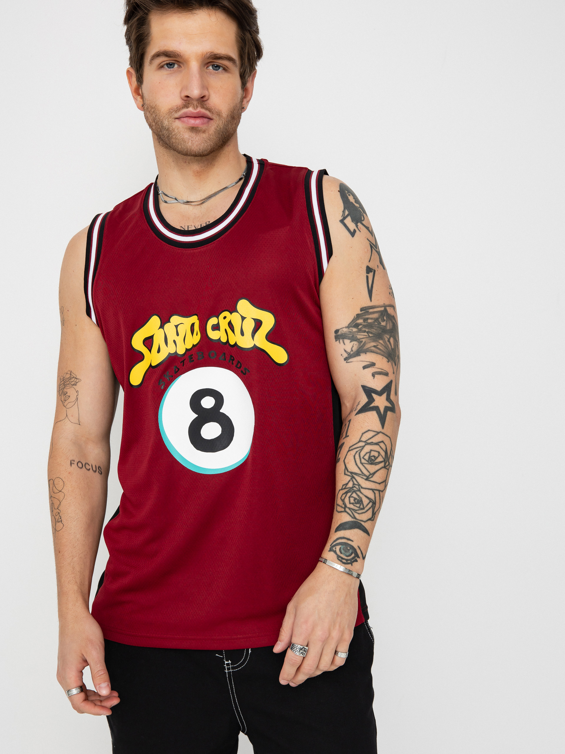 Tricou Santa Cruz Winkowski Ocho Mesh (dark rust/black)