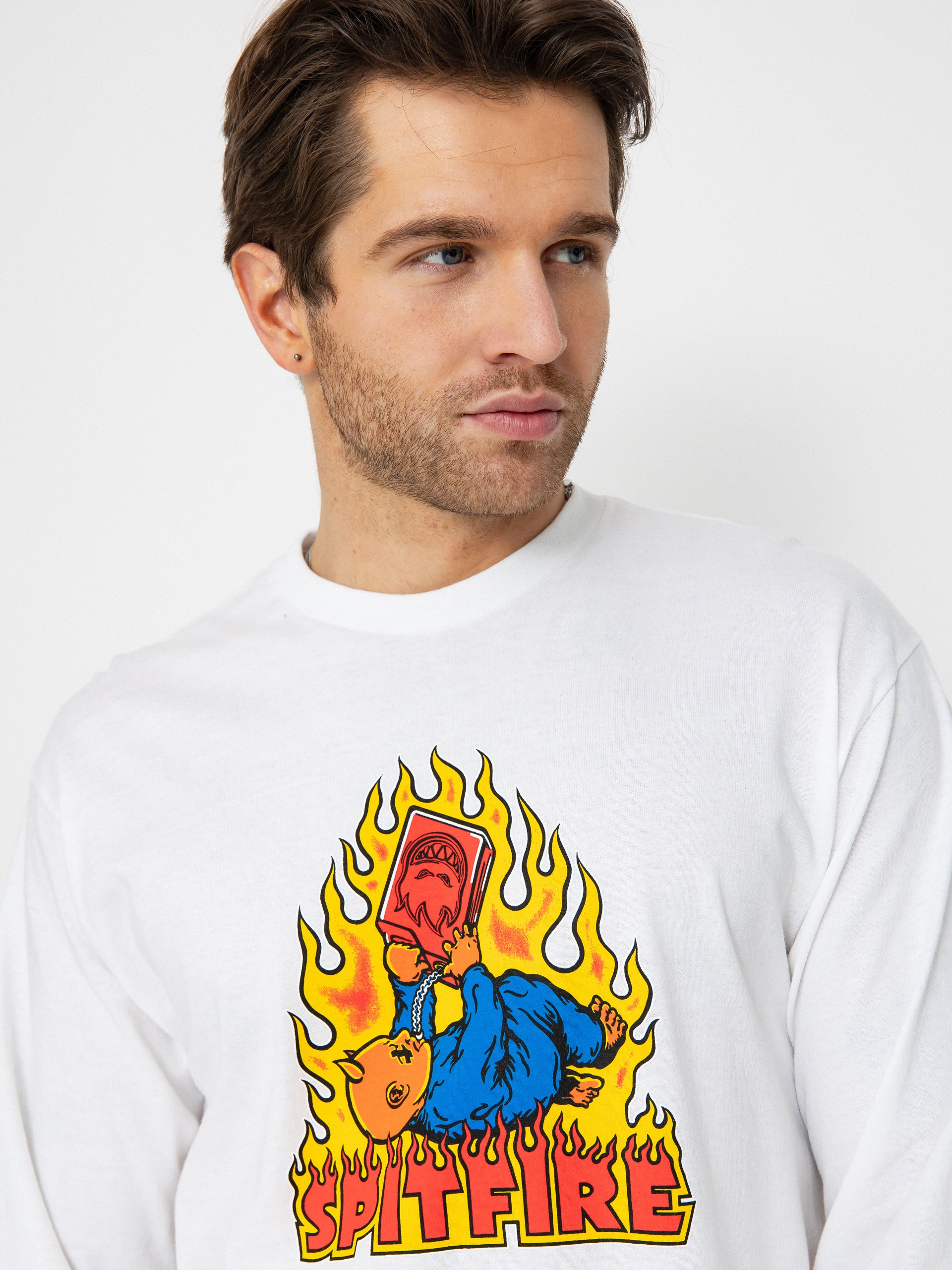 Longsleeve Spitfire Demonseed (white/multi color print)