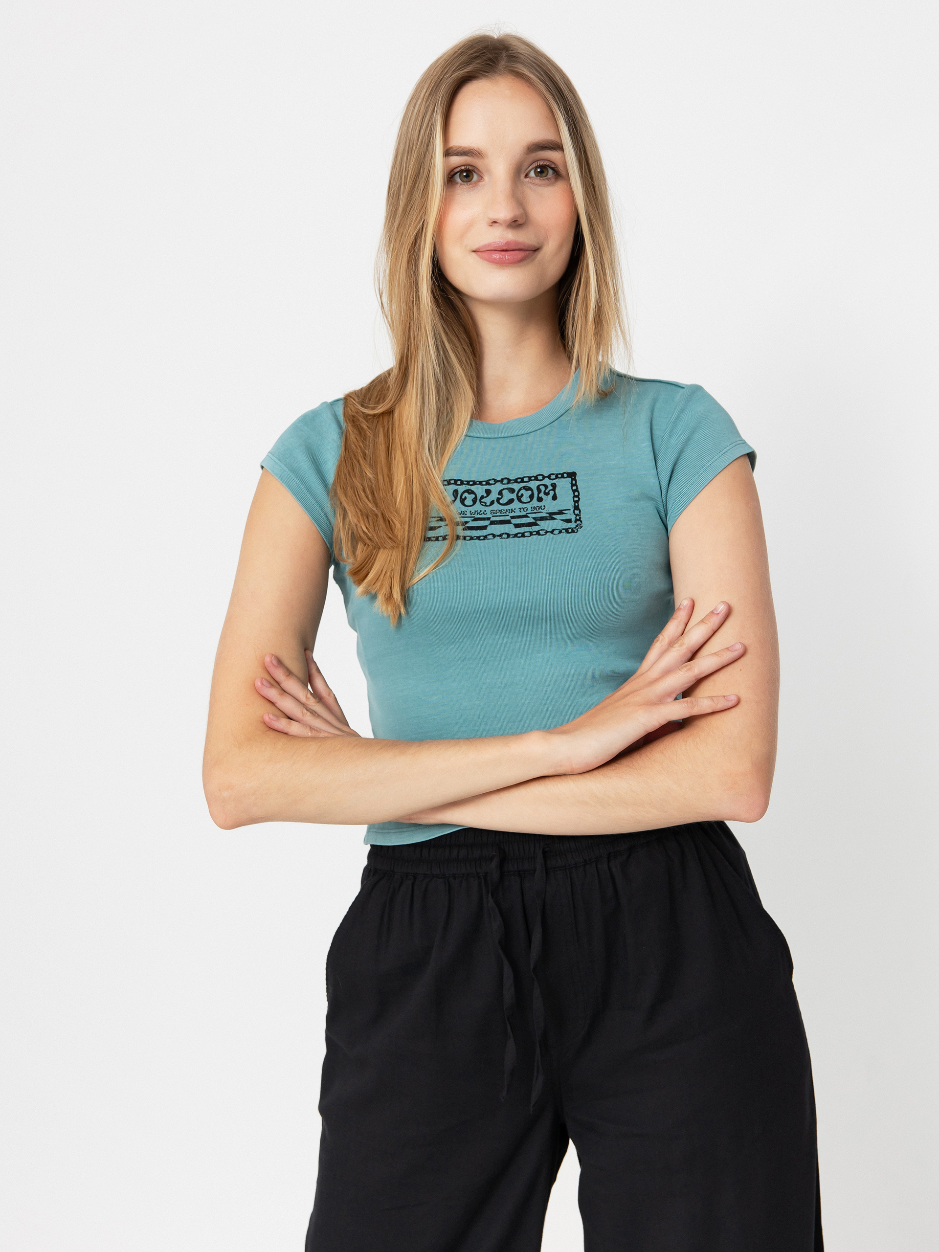 Tricou Volcom Fa F Rygalski Baby Wmn (teal)