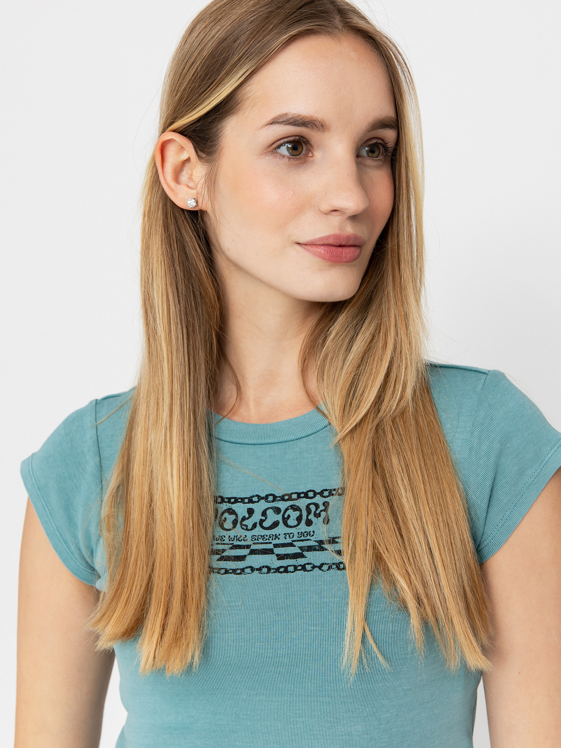 Tricou Volcom Fa F Rygalski Baby Wmn (teal)