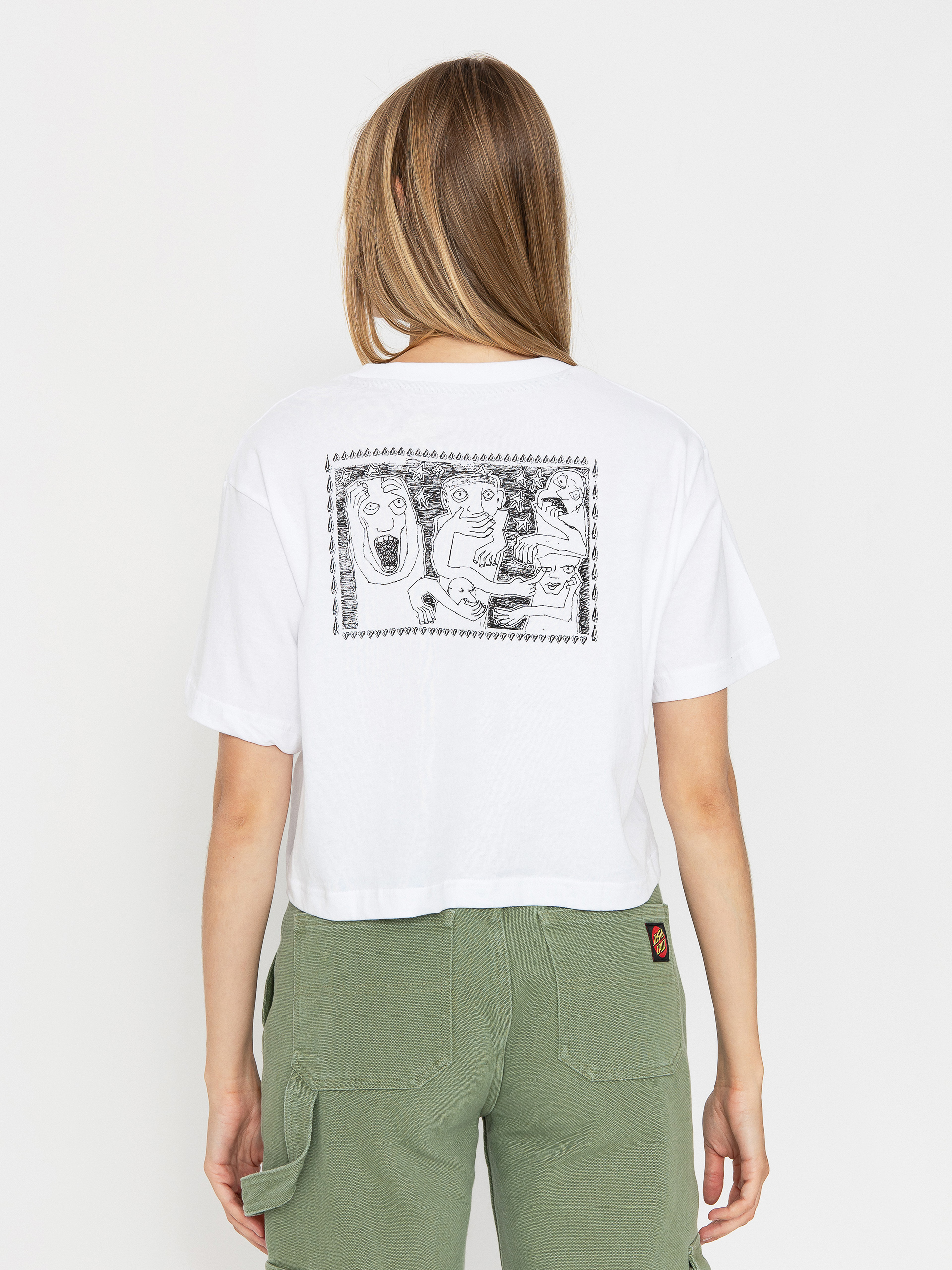Tricou Volcom Drumstone Wmn (white)