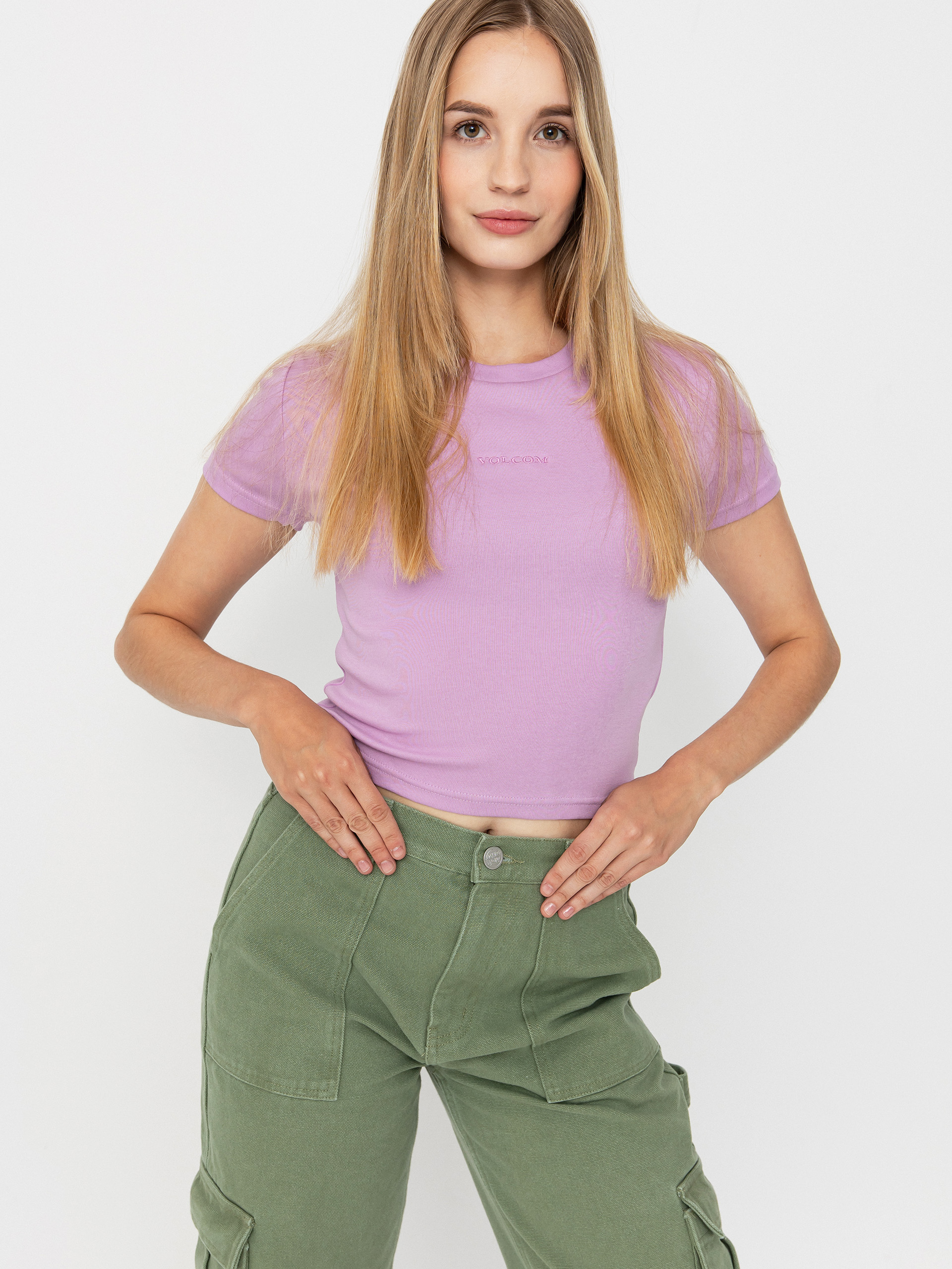 Tricou Volcom Volcomstone Crop Wmn (iris purple)
