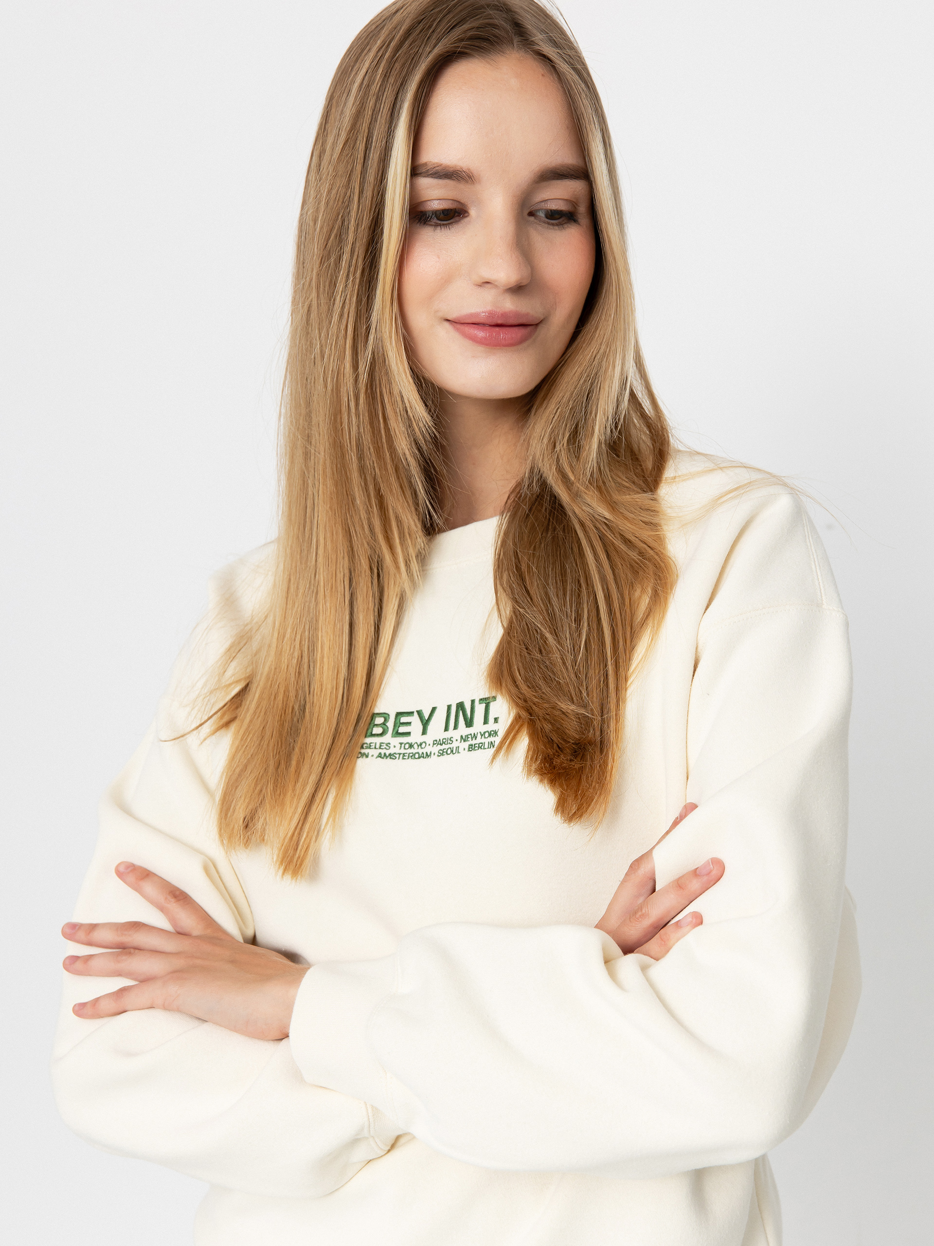 Hanorac OBEY Int Crew (unbleached)
