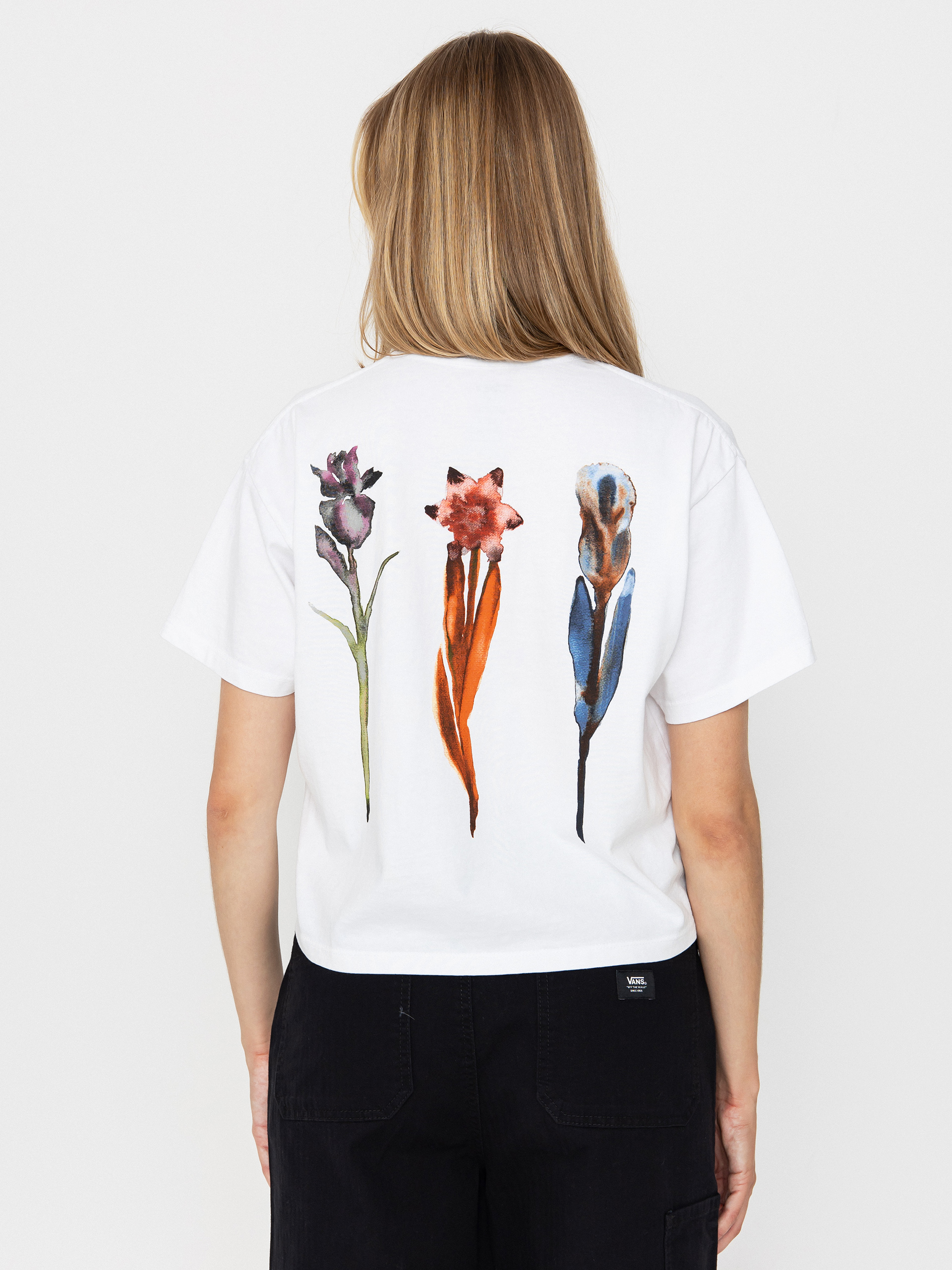 Tricou OBEY Water Color Flower Wmn (white)