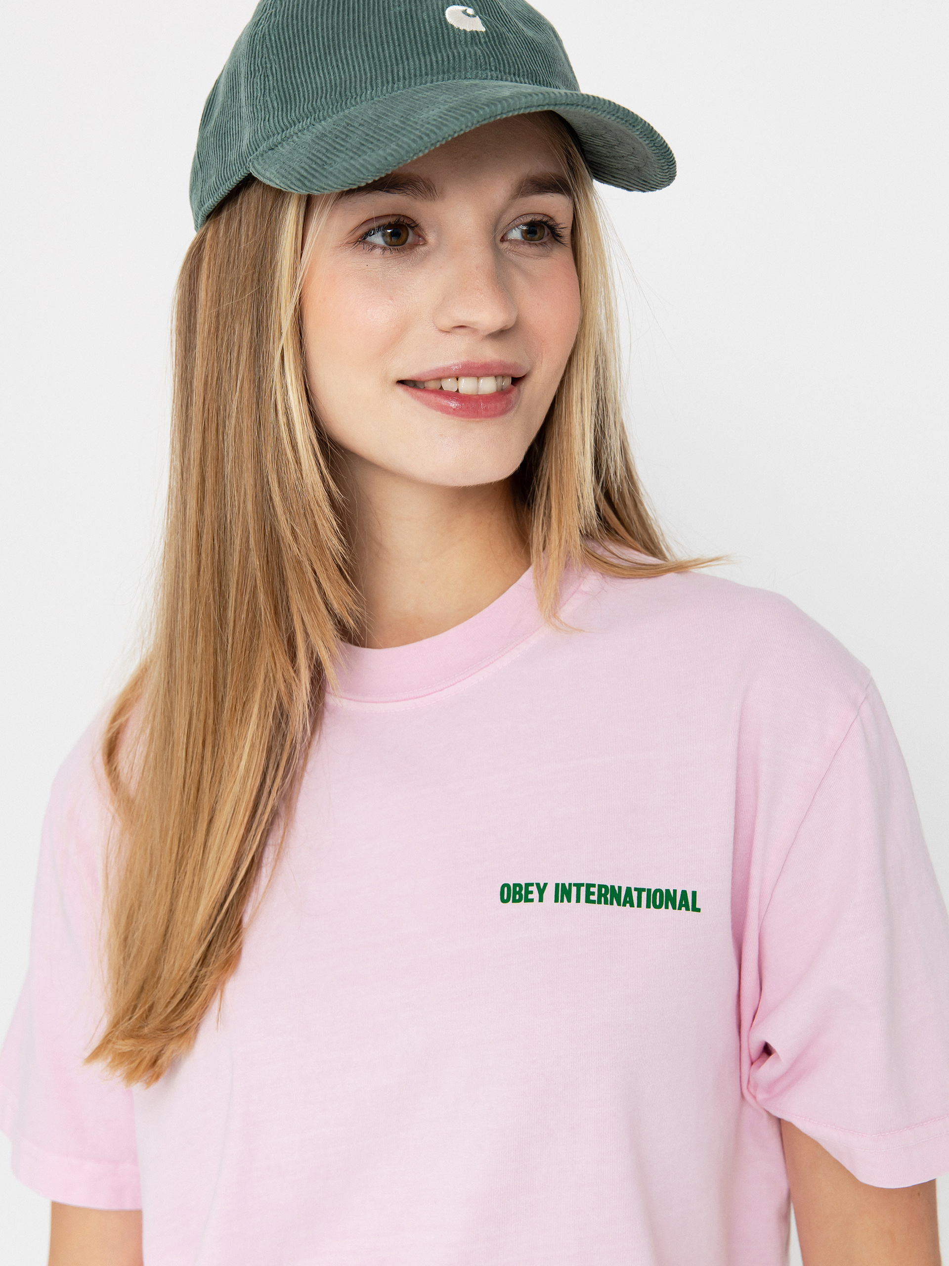 Tricou OBEY International Cities Wmn (pigment cradle pink)