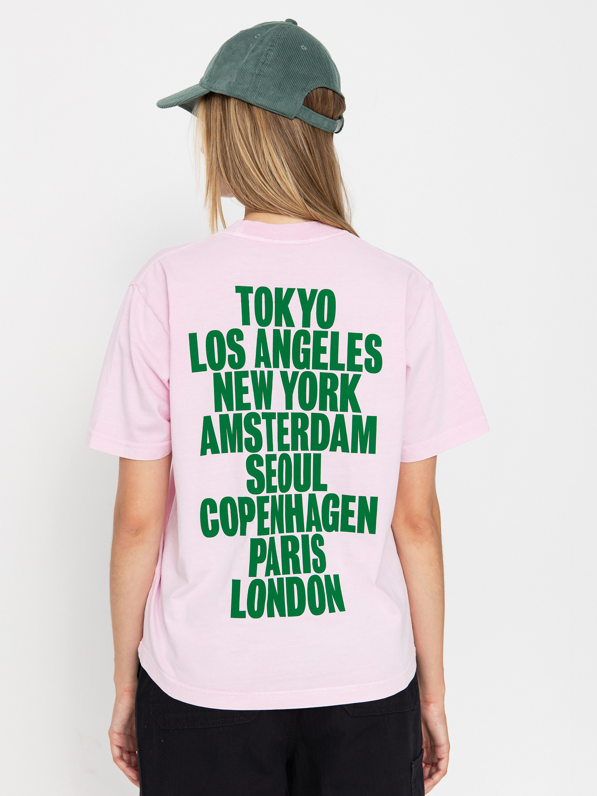 Tricou OBEY International Cities Wmn (pigment cradle pink)