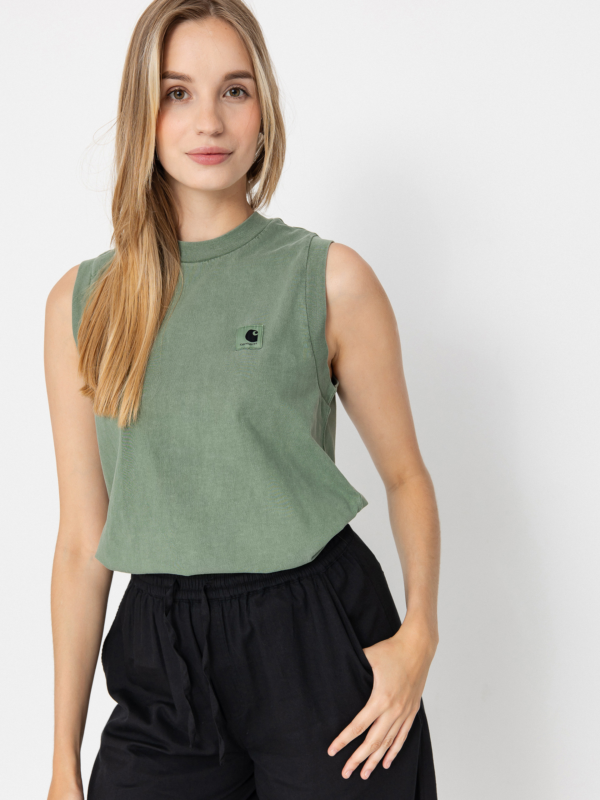 Tricou Carhartt WIP Nelson Wmn (park)