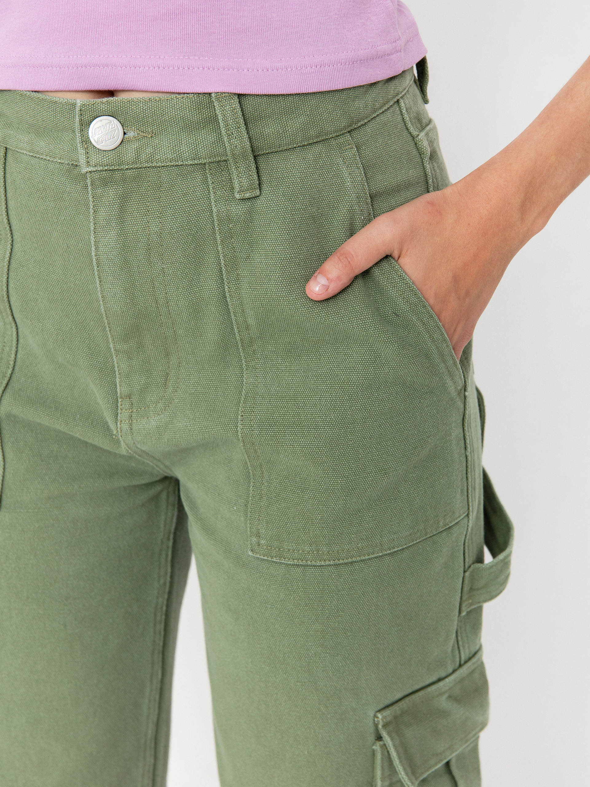 Pantaloni Santa Cruz Workers Cargo Wmn (pale sage wash)
