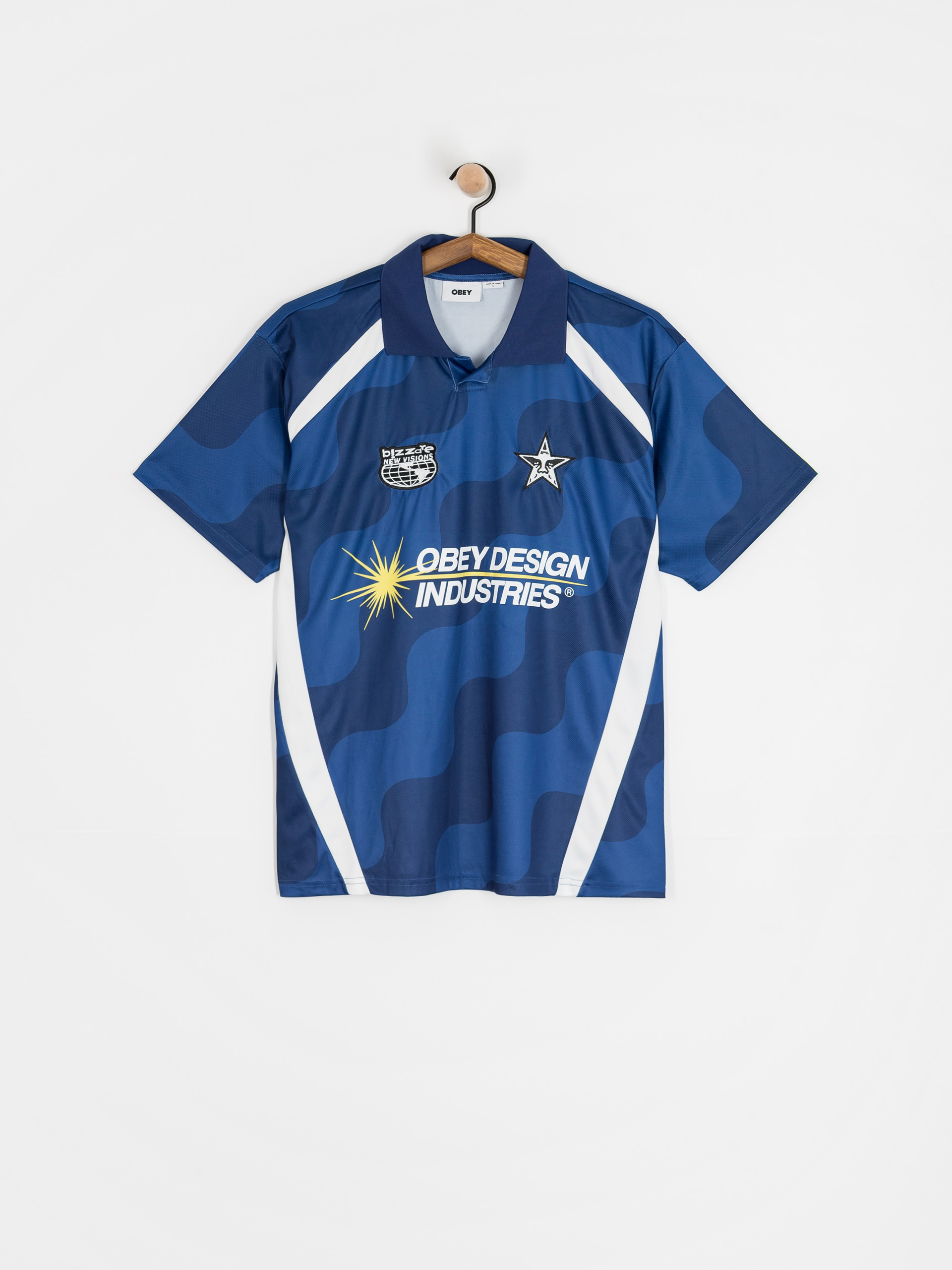 Tricou OBEY Soccer Jersey (blue multi)