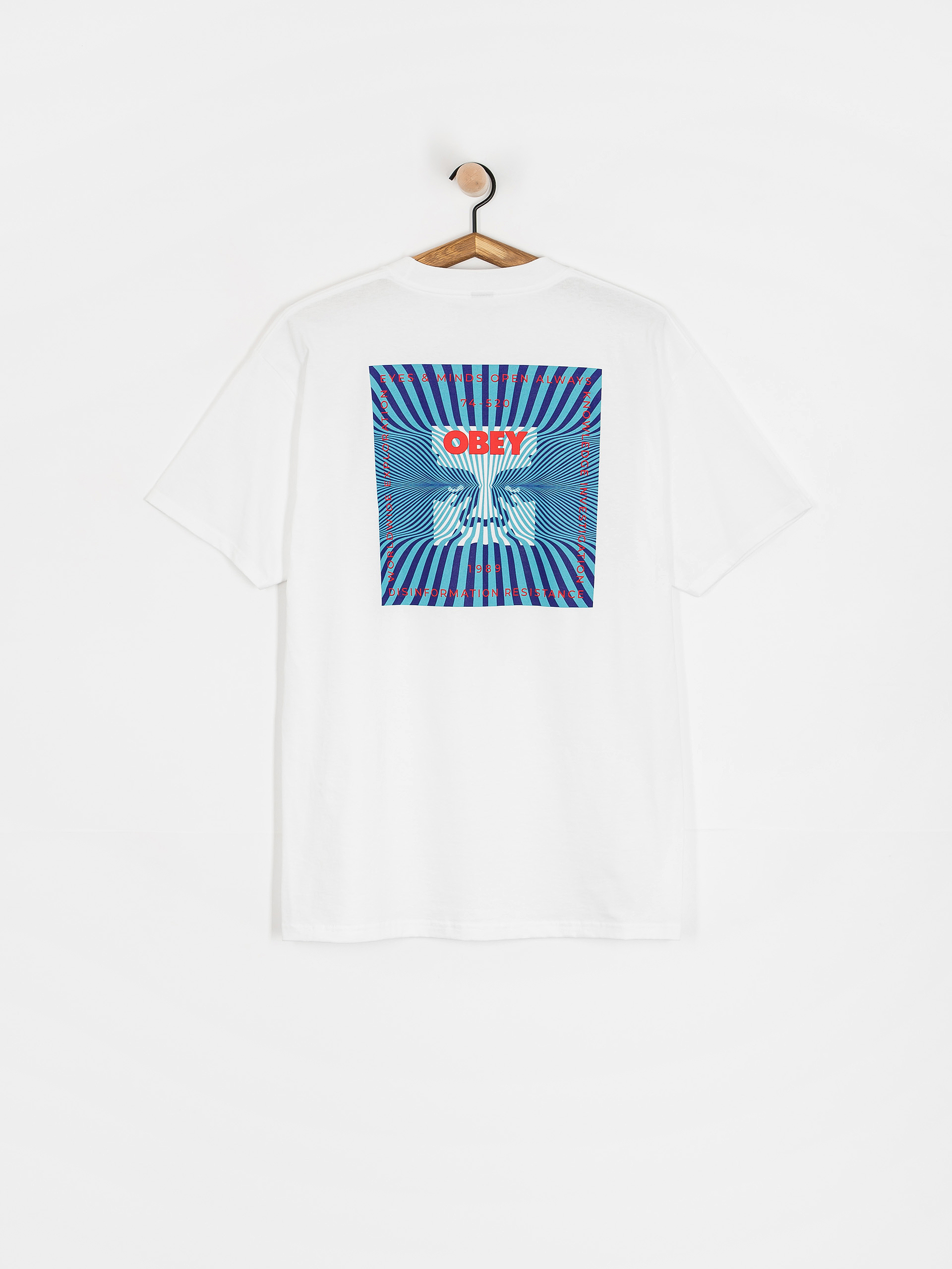 Tricou OBEY Disinformation Resistance (white)