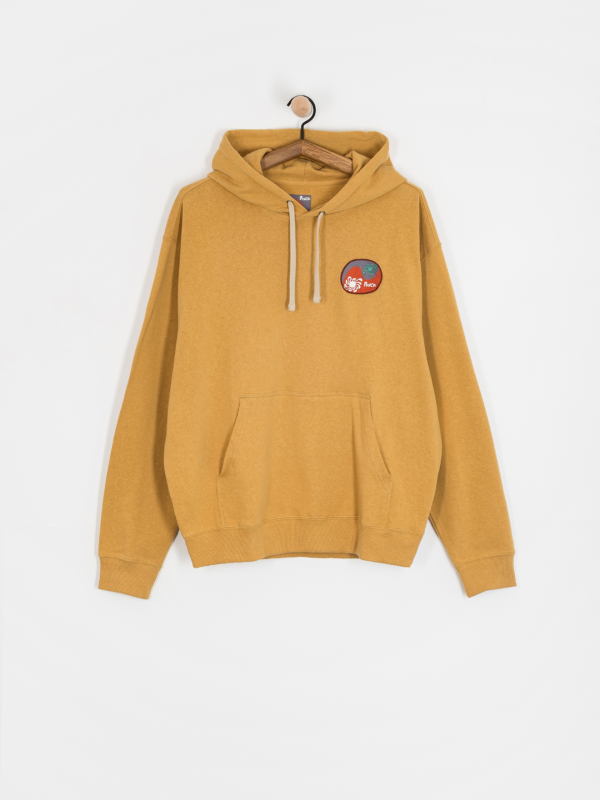 Hanorac cu glugă RVCA La Wave HD (ochre)