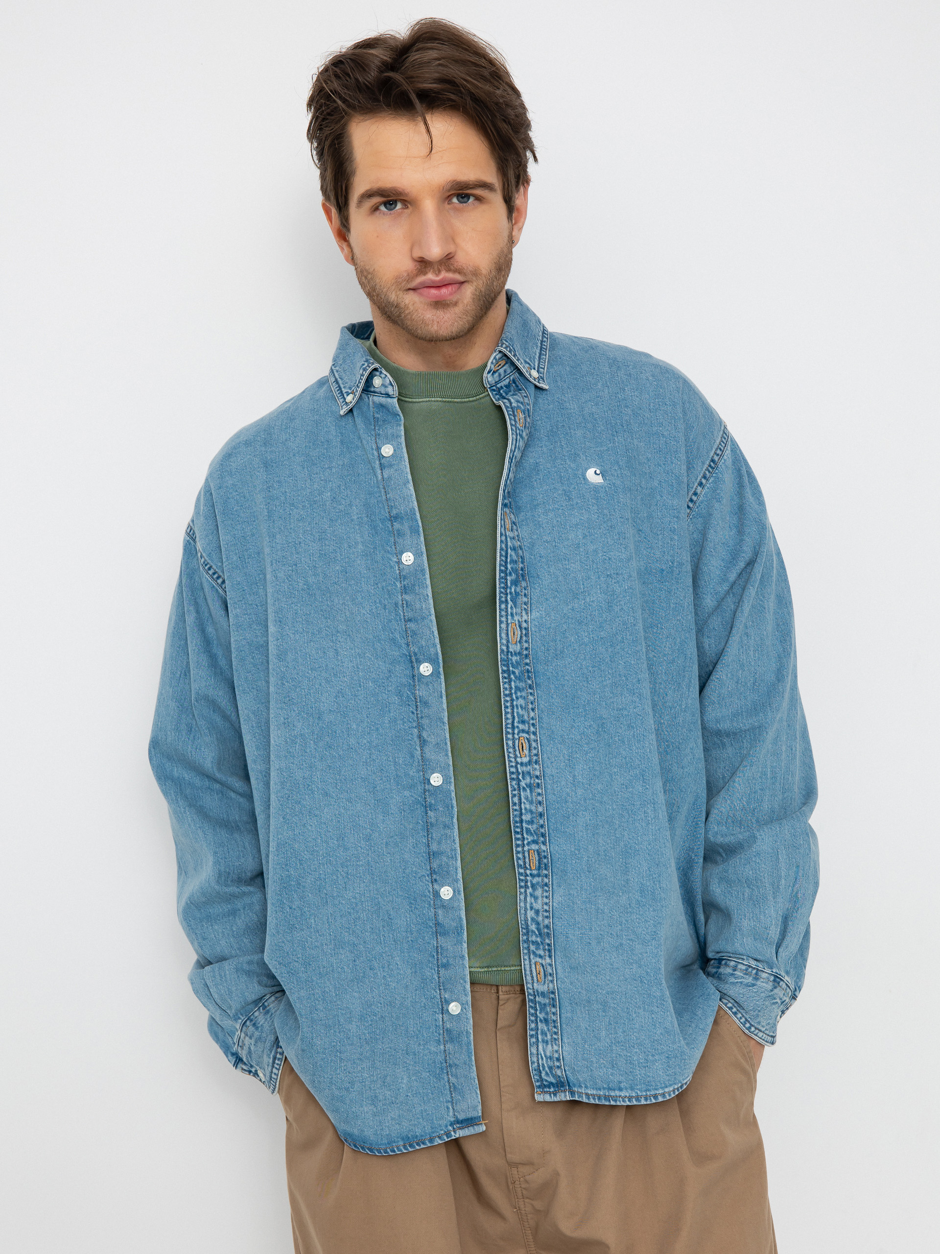 Cămașă Carhartt WIP Lucas (blue)