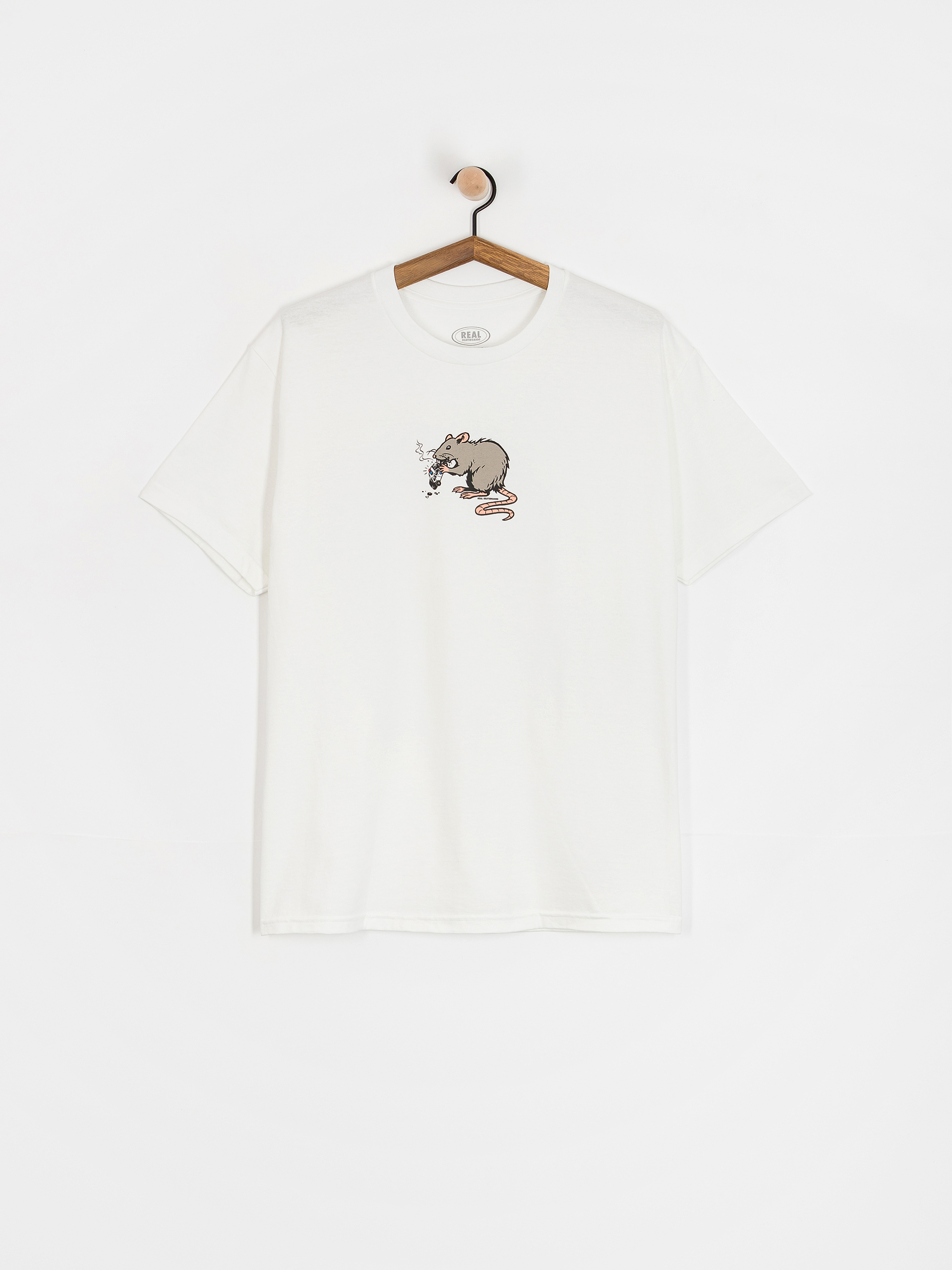Tricou Real Street Cleaner (white w/multi color print)